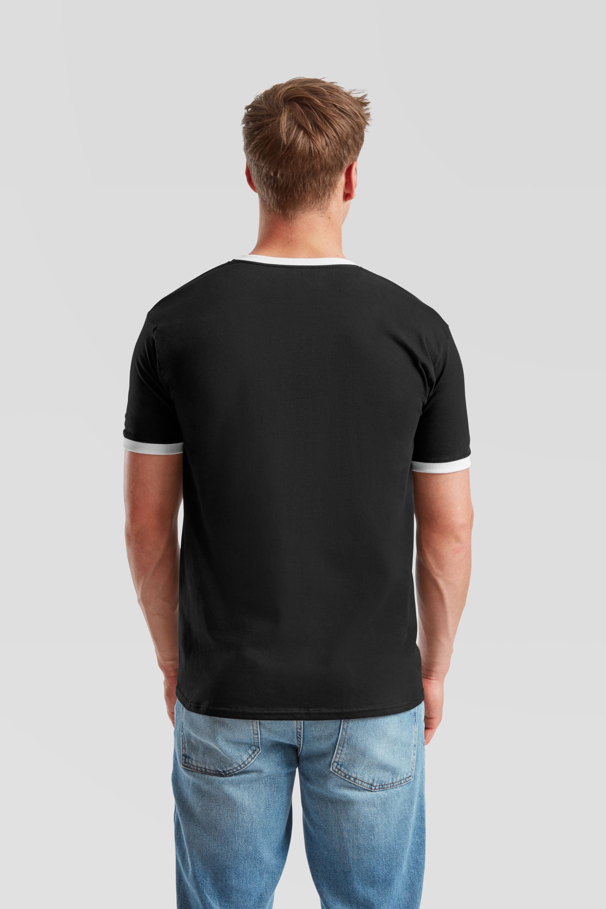 Fruit of the Loom Rundhalsshirt Fruit of the Loom Valueweight Ringer T – Bild 5 von 5