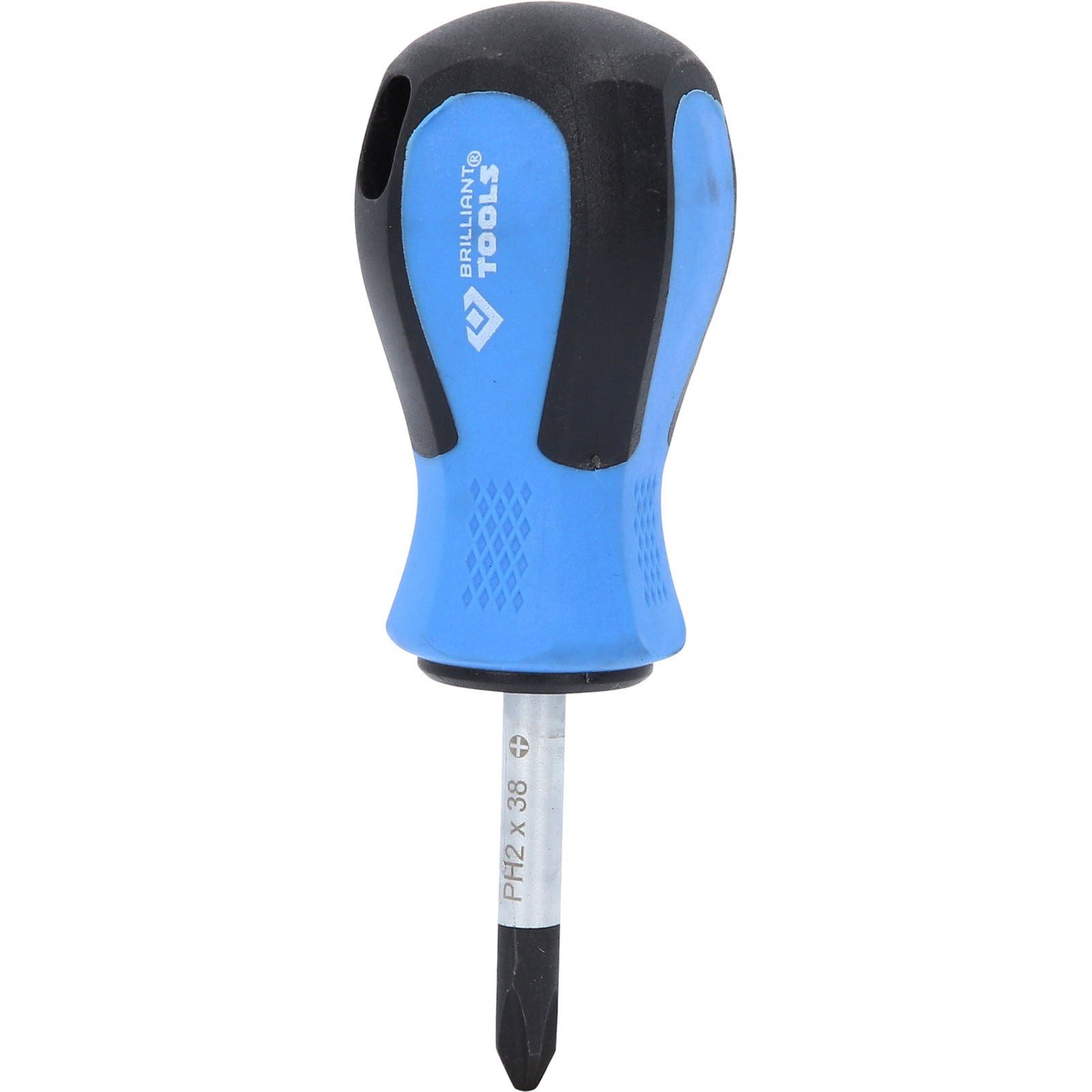 Brilliant Tools Schraubendreher BRILLIANT TOOLS Schraubendreher PH Phillips PH2 x 38 mm kurze For...