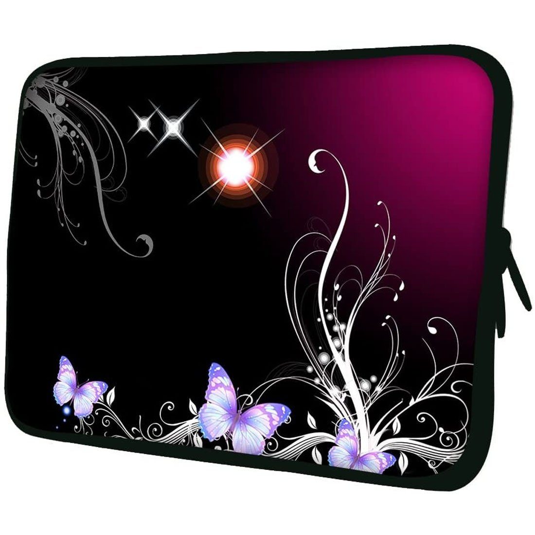 wortek Laptoptasche für Laptops bis 15,4", Ranke Schwarz Weiß, Wasserabweis günstig online kaufen