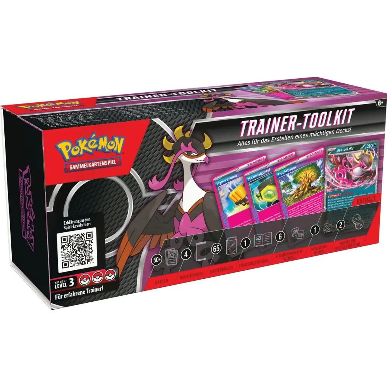 POKÉMON Sammelkarte Trainer Toolit, 4 Boosterpacks