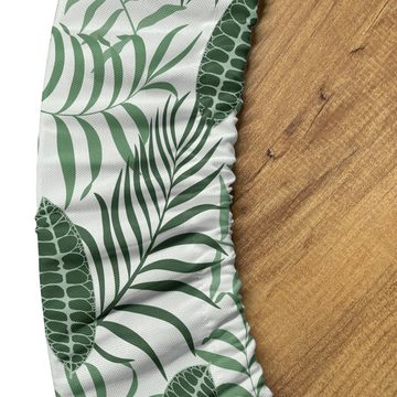 Abakuhaus Tischdecke Rundum-elastische Stofftischdecke, Tropisch Dschungel-Blätter Regenwald