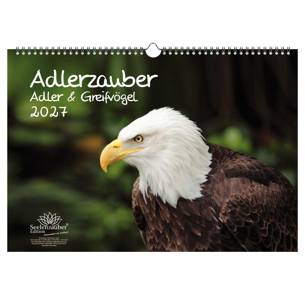 Seelenzauber Wandkalender Adlerzauber Adler & Greifvögel DIN A3 Kalender für 2027 - Seelenzauber