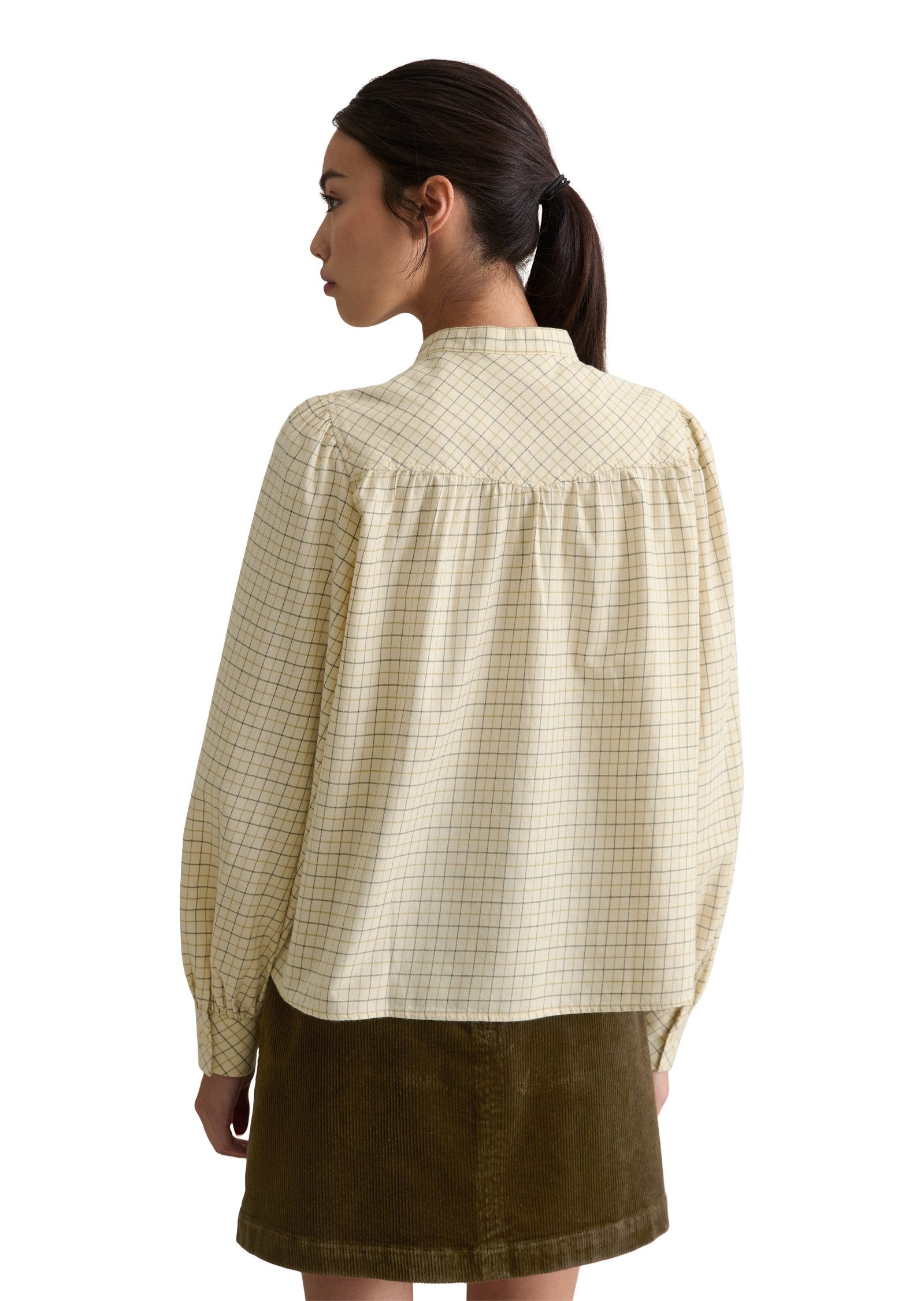 Marc O'Polo DENIM Langarmbluse A-Shape in softer Flanell-Qualität, kariert günstig online kaufen