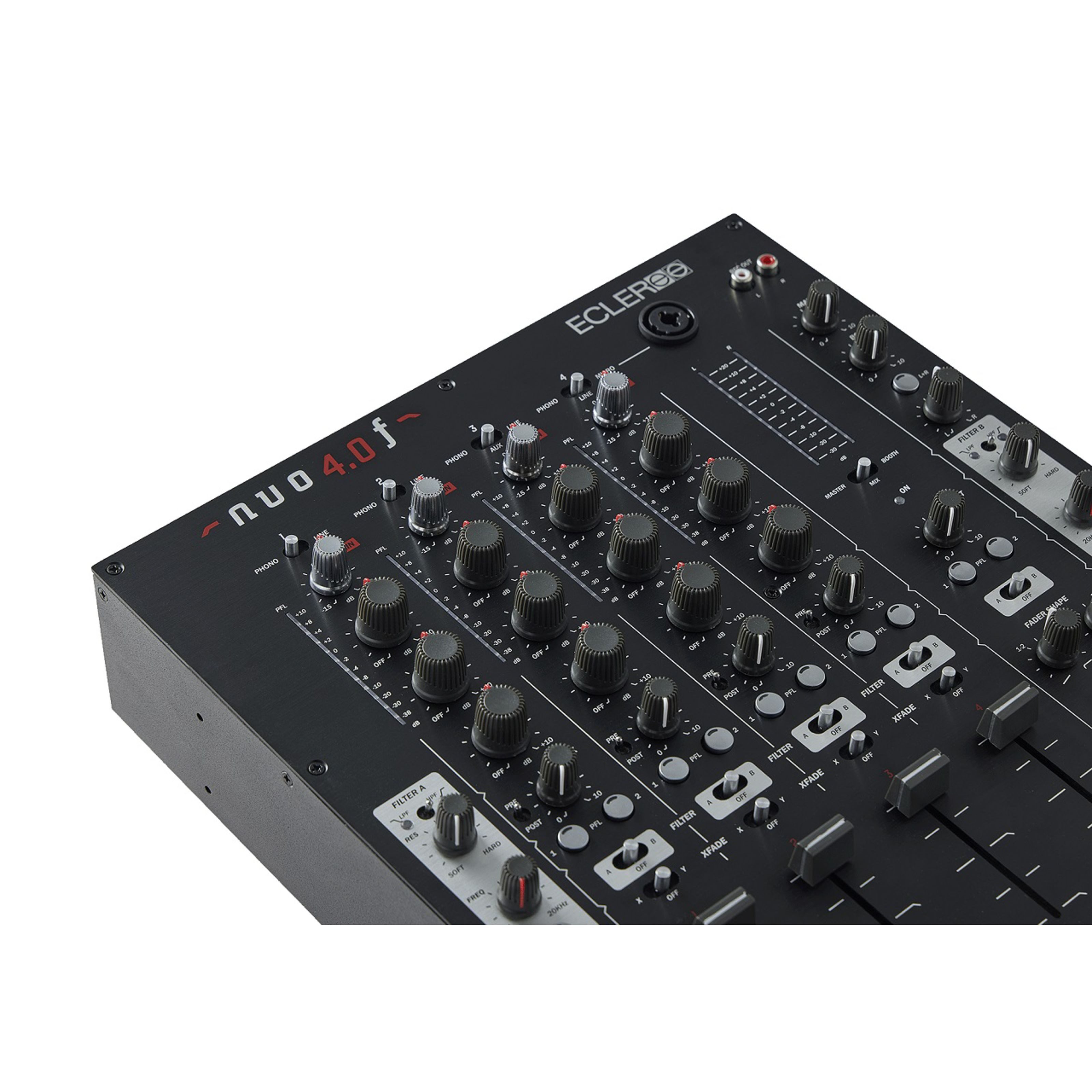 Ecler Mischpult, (DJ-Mixer, DJ-Clubmixer), NUO4.0F (black) - DJ Mixer