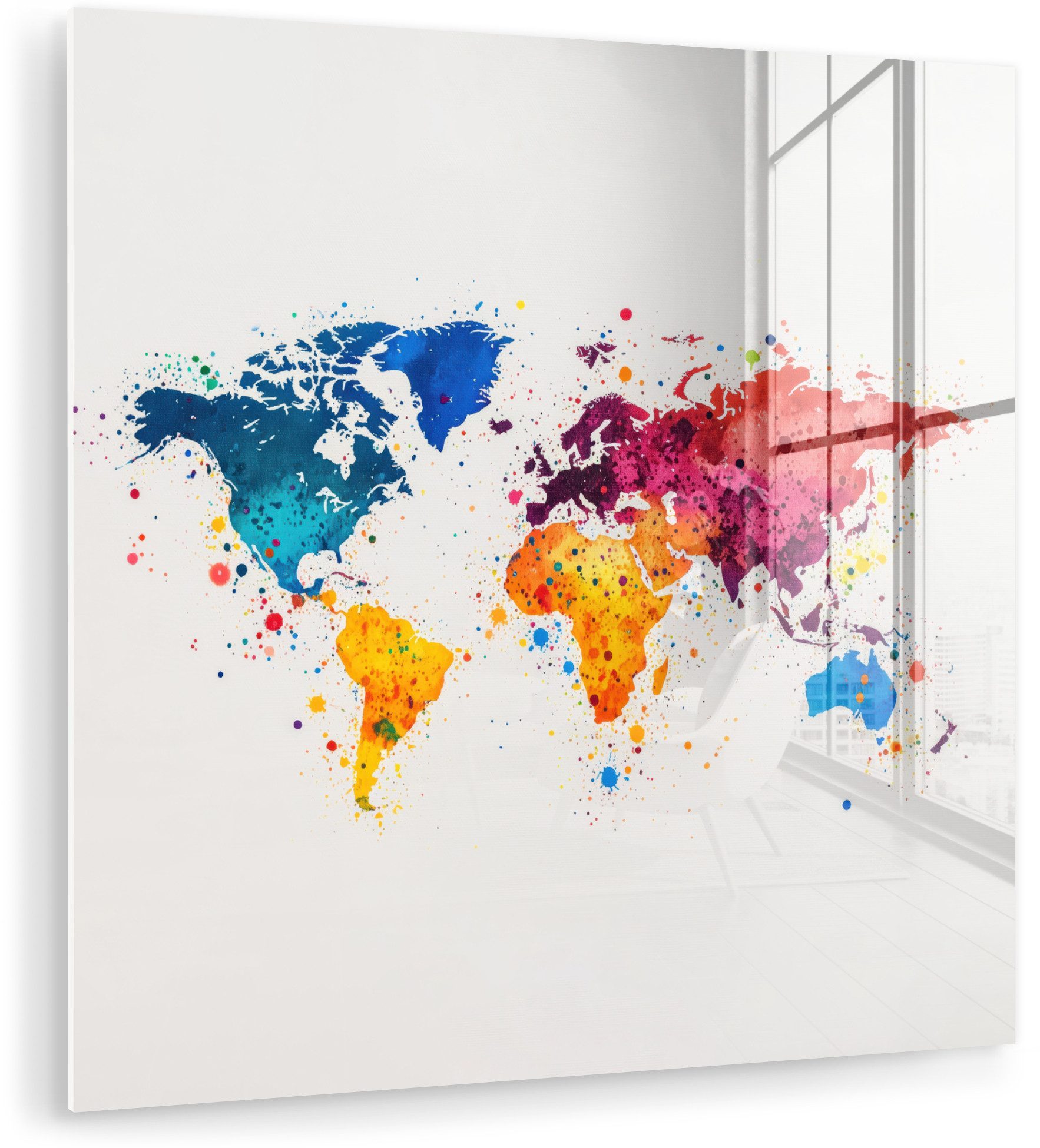 Weltkarte - Graffiti