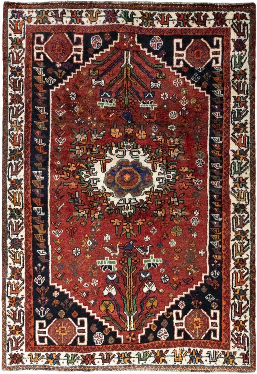 Orientteppich Shiraz 122x178 Handgeknüpfter Orientteppich / Perserteppich, Nain Trading, rechteckig, Höhe: 10 mm