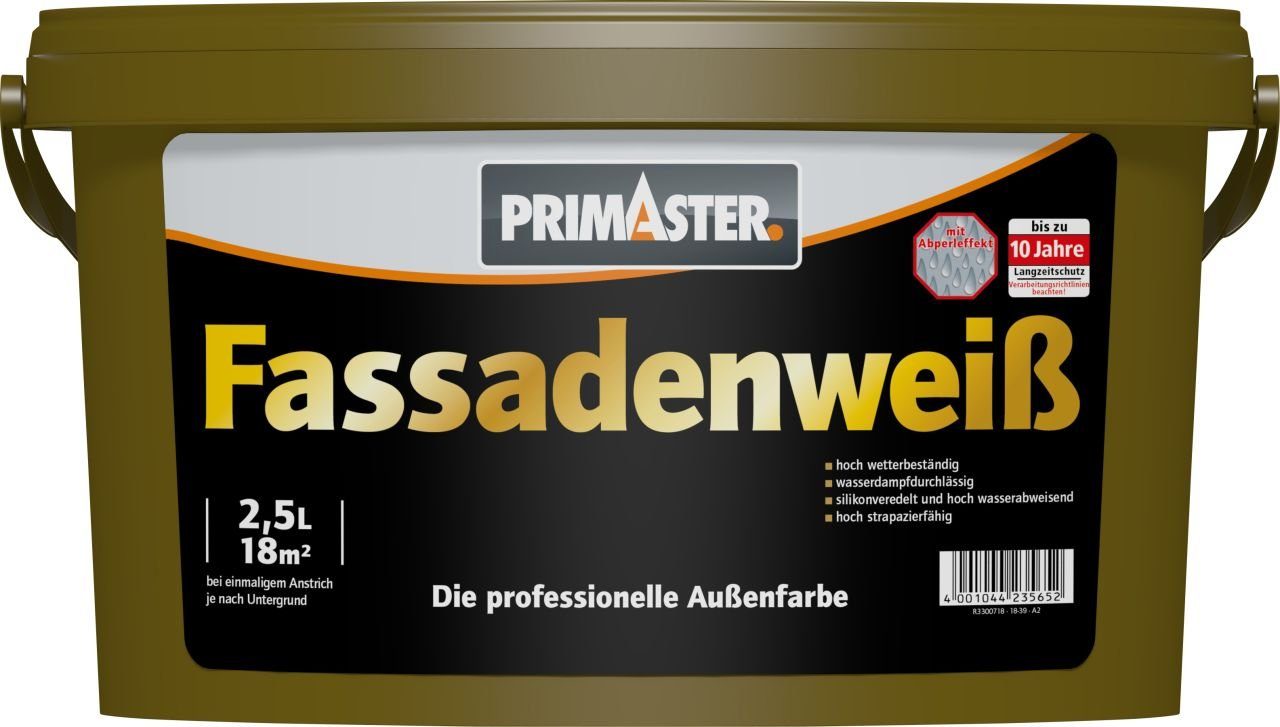 L Primaster 2,5 Fassadenweiß Primaster Fassadenfarbe weiß