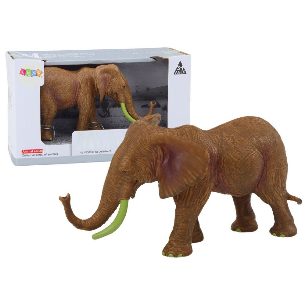 LEAN TOYS Sammelfigur Tierfigur Elefantenfigur Spielfigur (Spar-Set, 1 St., 18 x 12 x 10 cm robust), detailgetreu, robust, CE & EN71, ab 3 Jahren