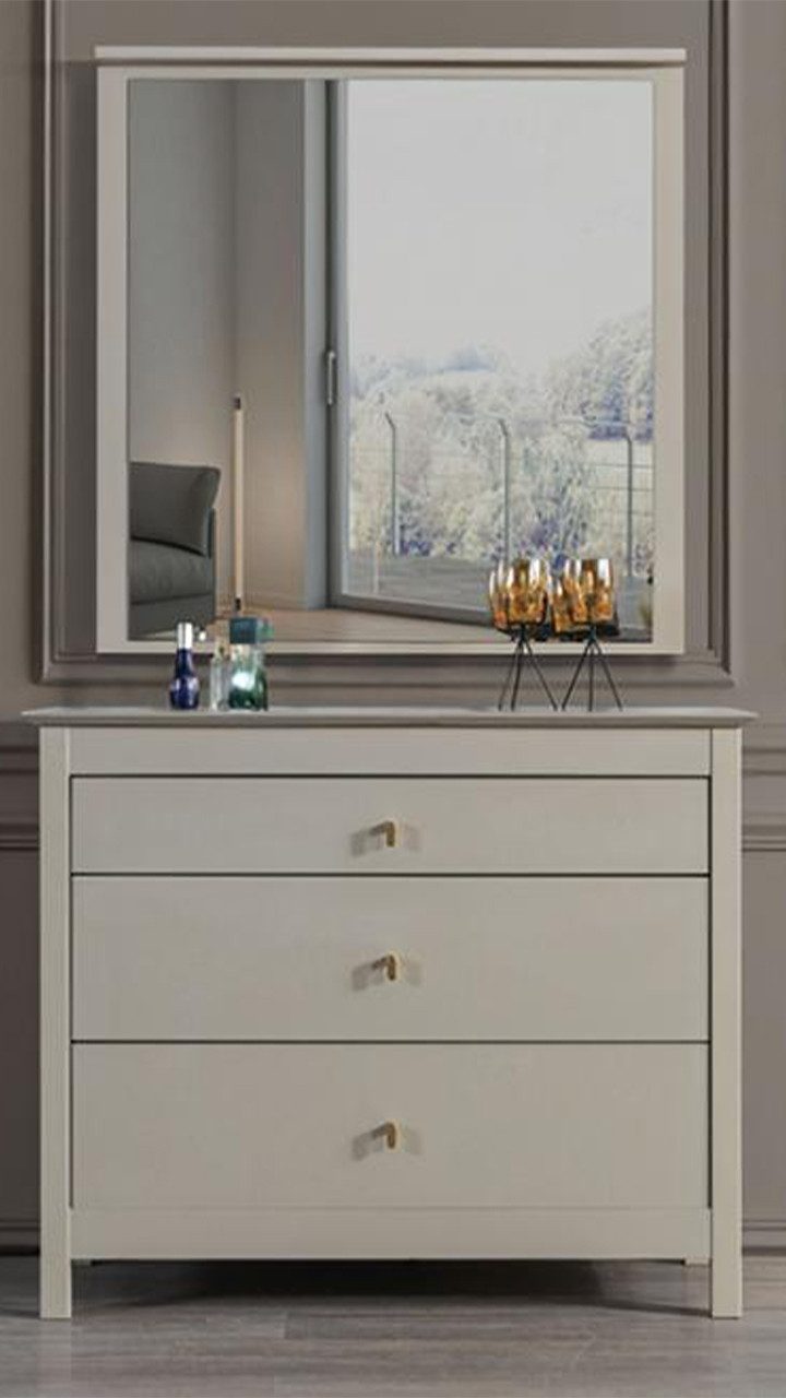 JVmoebel Kommode Anrichte mit Spiegel Kommode Sideboard Комоди Flurkommode Sideboard (Kommode mit Spiegel), Made in Europa