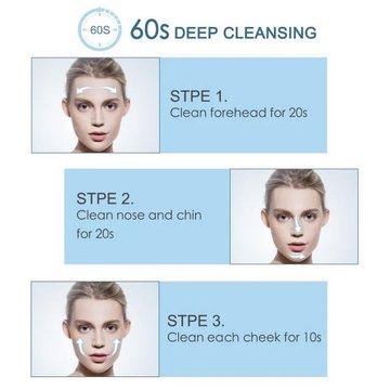 DESUO Elektrische Gesichtsreinigungsbürste Elektrische Gesichtsbürste 3 Modi Wiederaufladbar IPX7 Wasserdicht