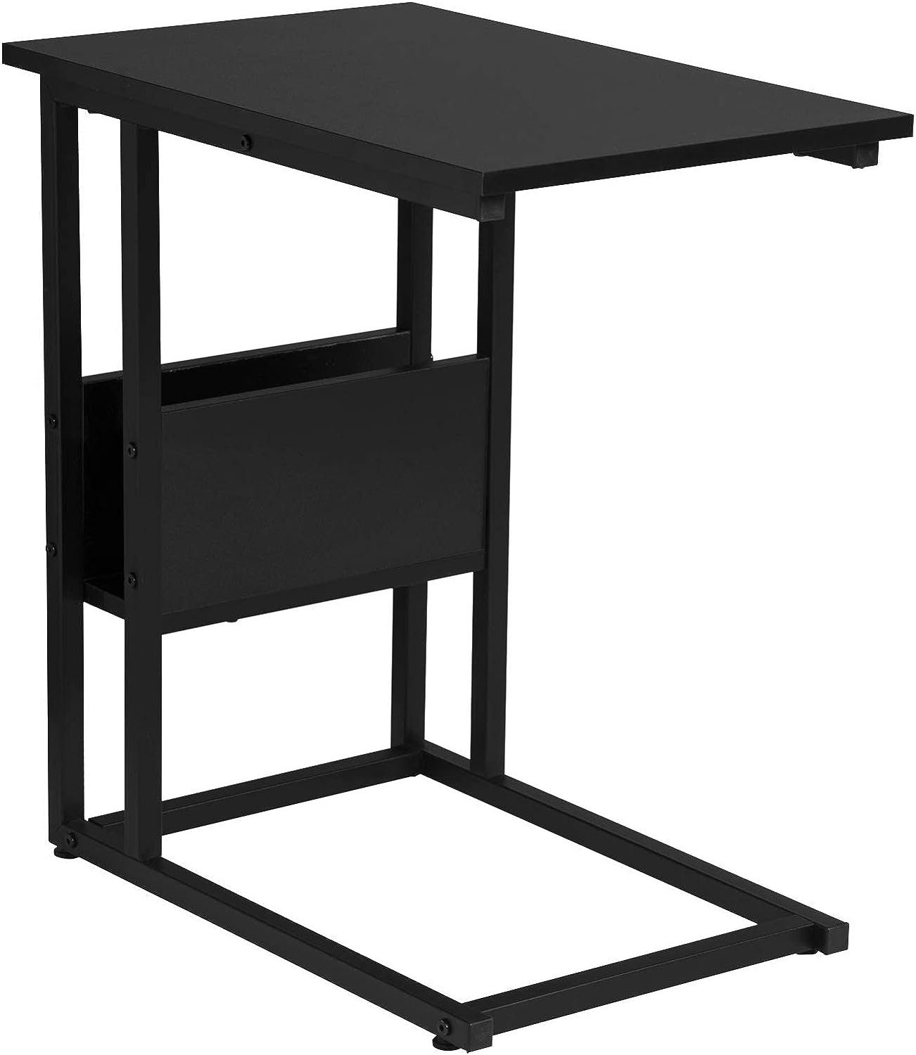 Woltu Beistelltisch (1-St), C-Form Couchtisch, Sofatisch 55x36x59,5cm