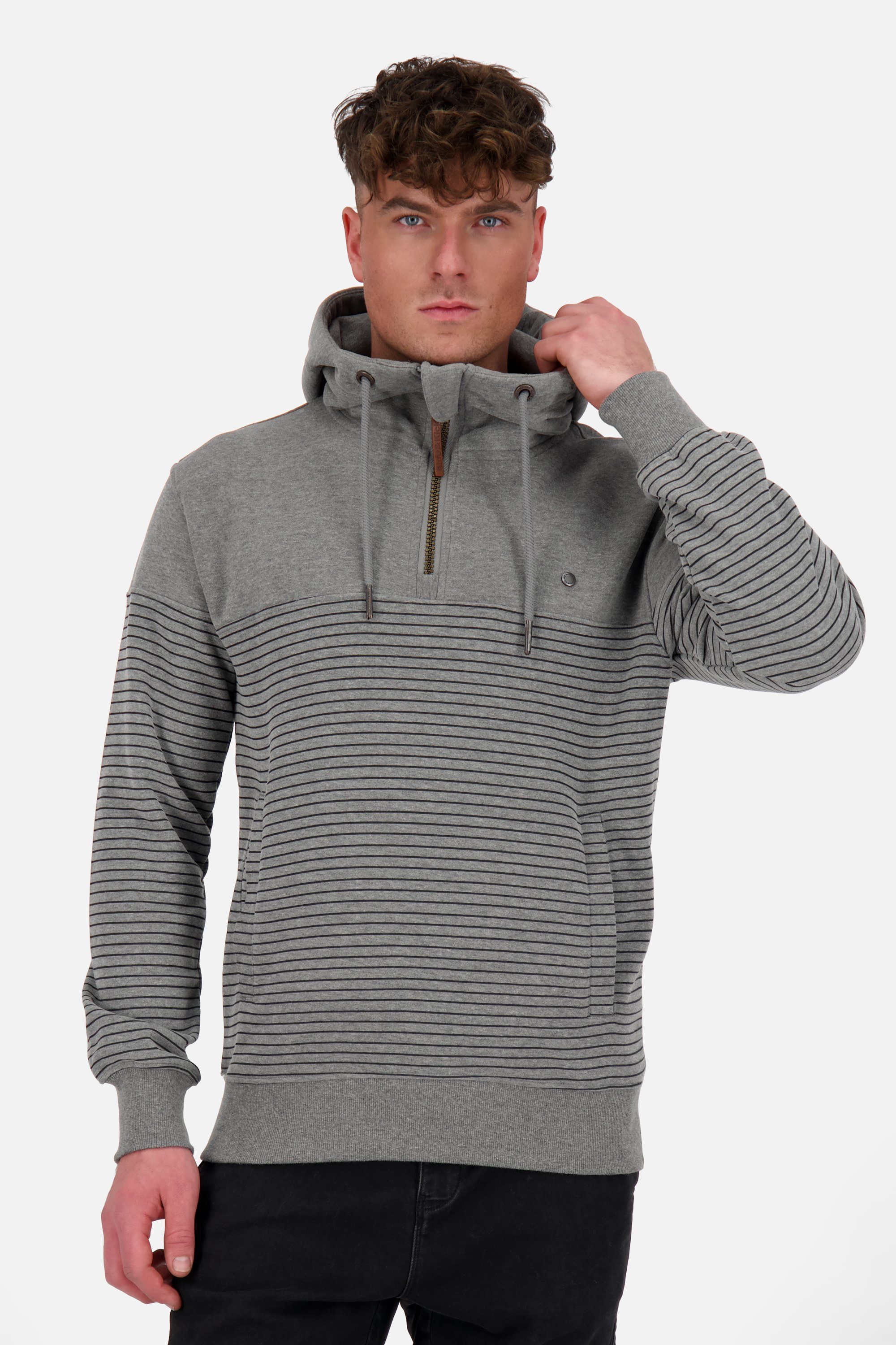 Alife & Kickin Kapuzensweatshirt HugoAK Z Hoodie Herren Kapuzensweatshirt, Pullover steal melange