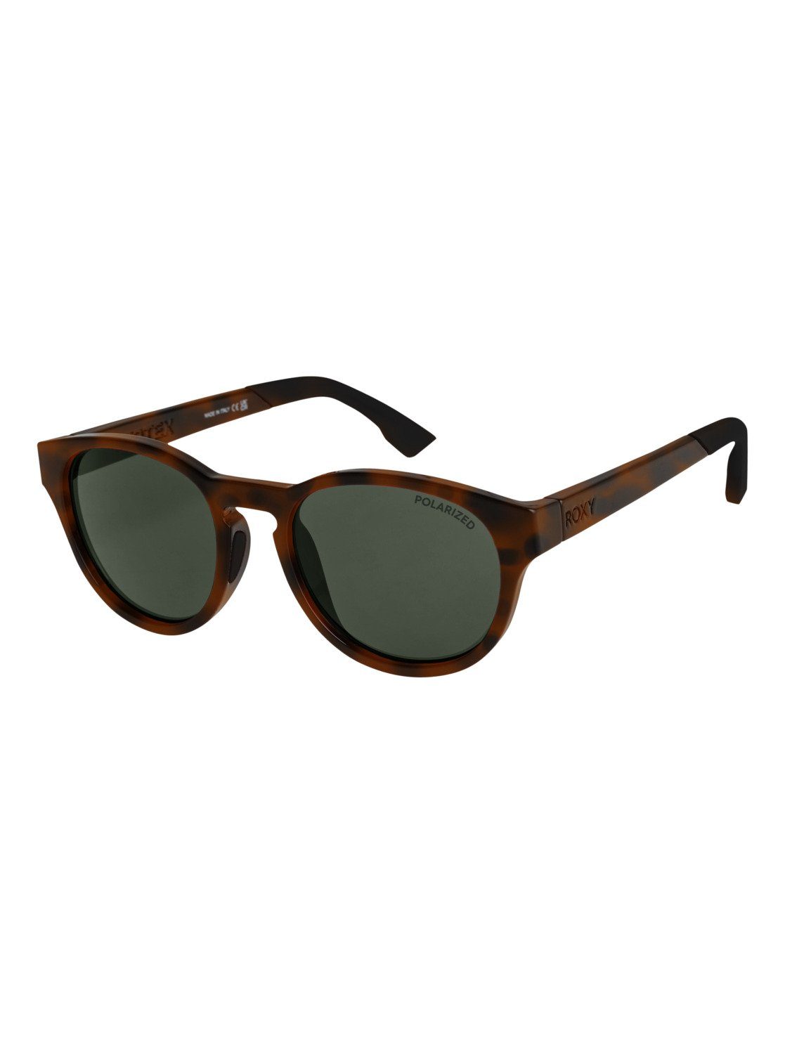 Brown/Green Tortoise Roxy Vertex P Sonnenbrille Plz