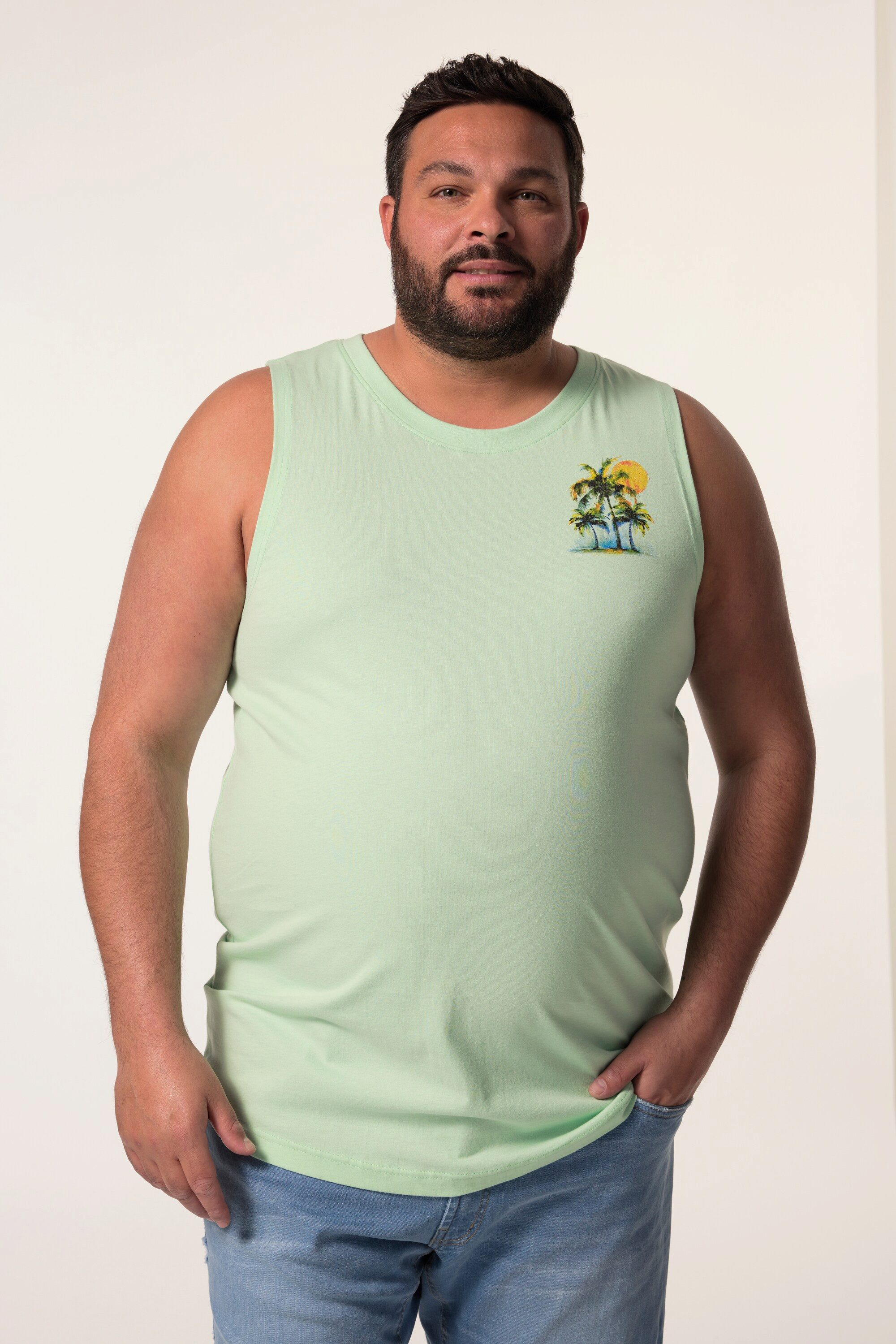 Men Plus T-Shirt Tanktop Print Rundhals
