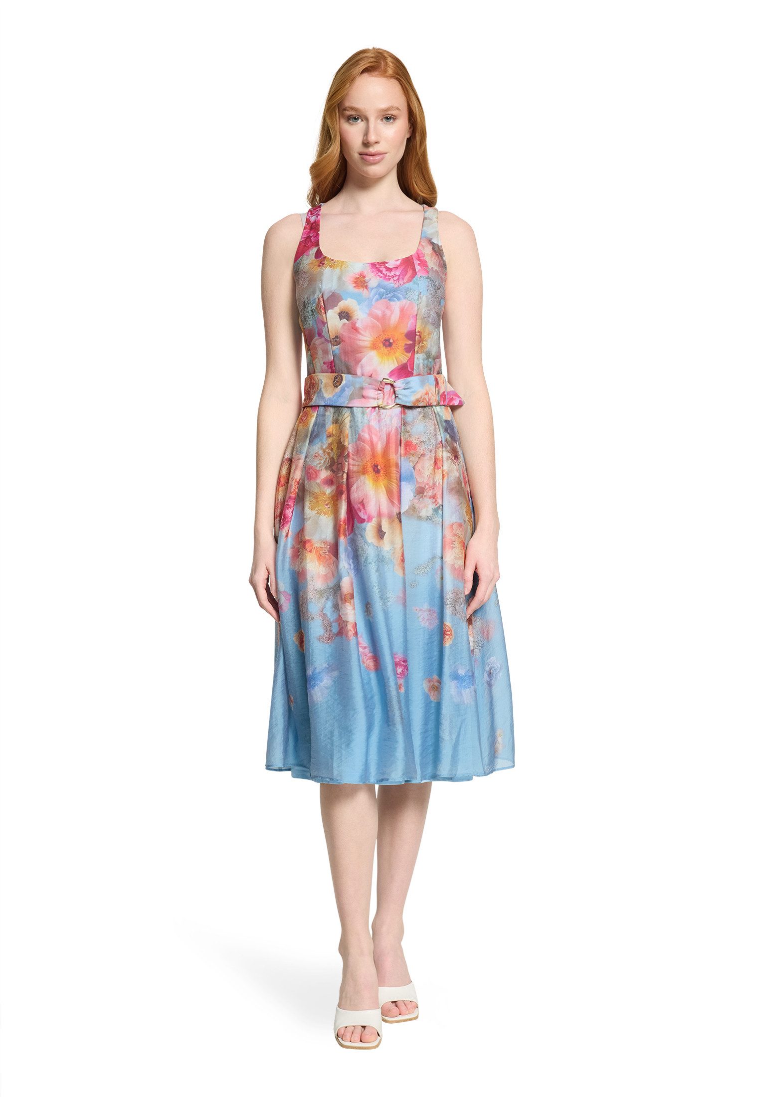Cocktailkleid Damen mit Blumenprint