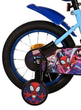Spiderman Kinderfahrrad Spidey - Jungen - 12, 14 bzw 16 Zoll - Blau - Rücktrittbremse, 85% zusammengebaut, 3 - 6 Jahre, Luftbereifung, bis 60 kg