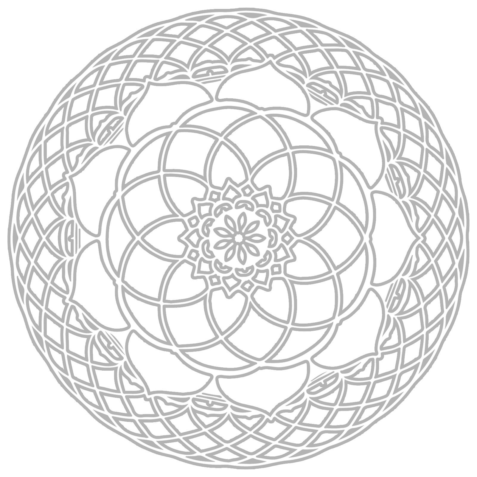 Wanddekoobjekt Mystisches Mandala-Dekor, meditatives Zen, heiterer Stil