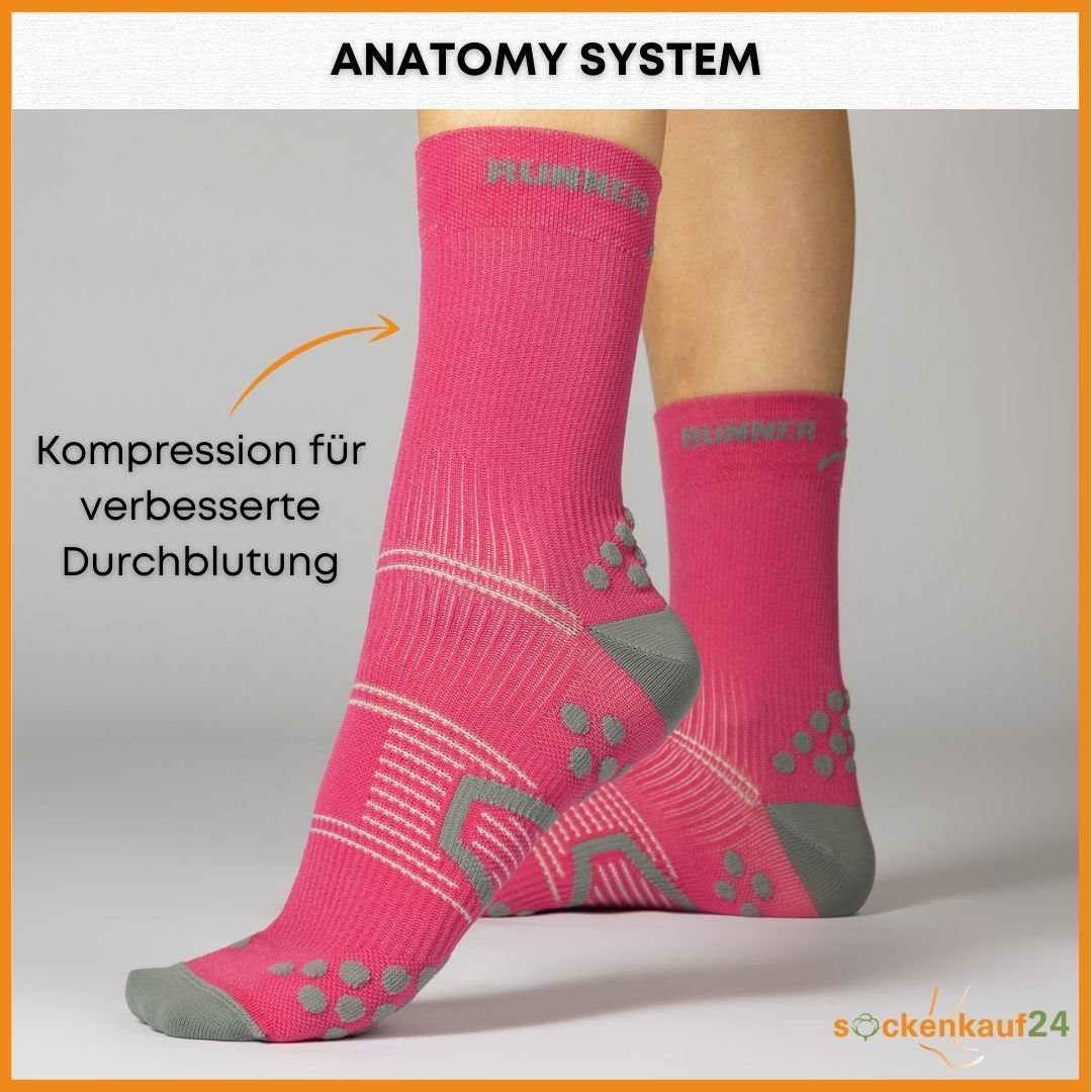 sockenkauf24 Laufsocken Sportsocken für Herren & Damen Laufsocken (3-Paar) Atmungsaktive Running Socks 50201P WP