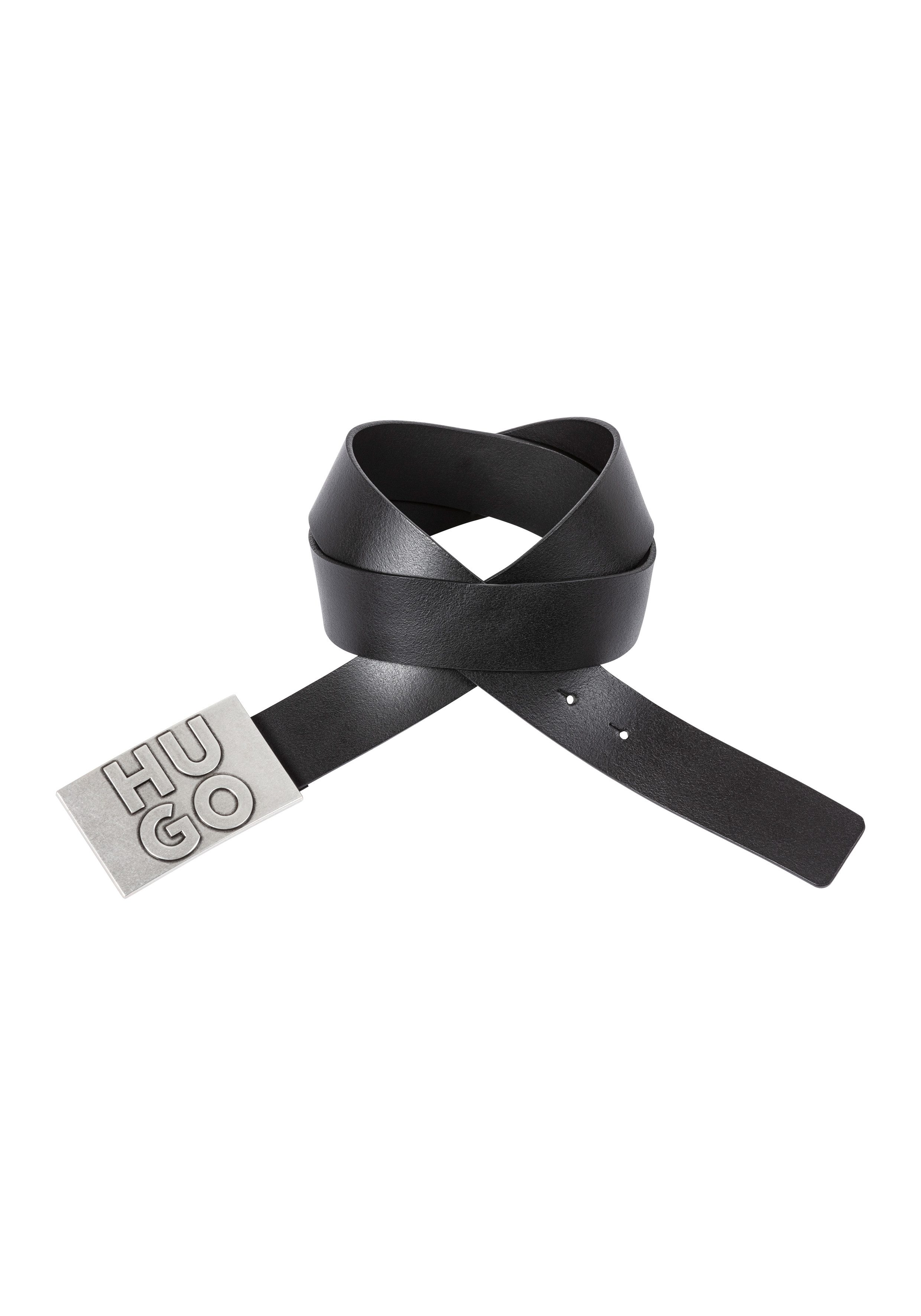 HUGO Ledergürtel Gunter_Sz35 Mit Markenlabel von HUGO günstig online kaufen