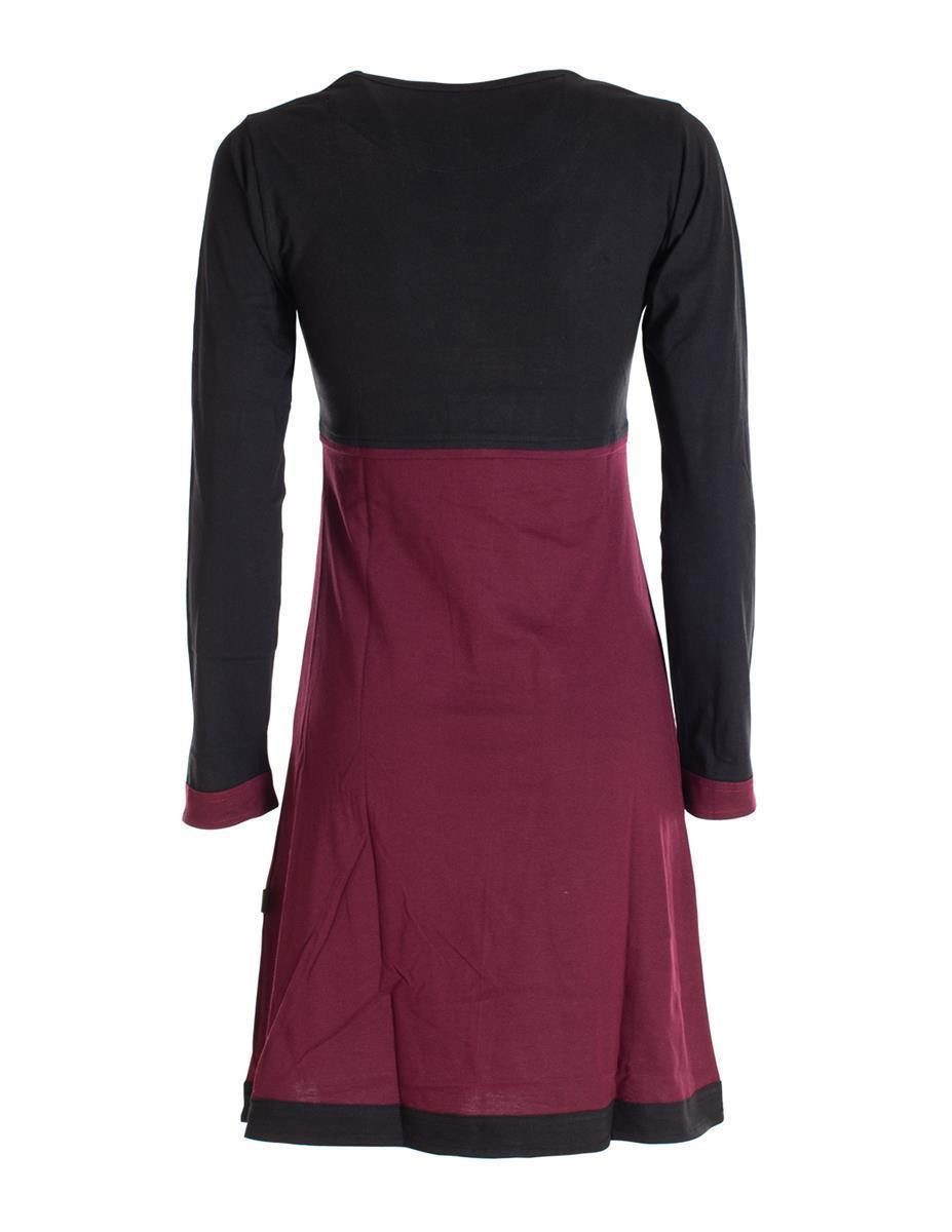 Vishes Jerseykleid Langarm Damen Kleid Longshirt günstig online kaufen