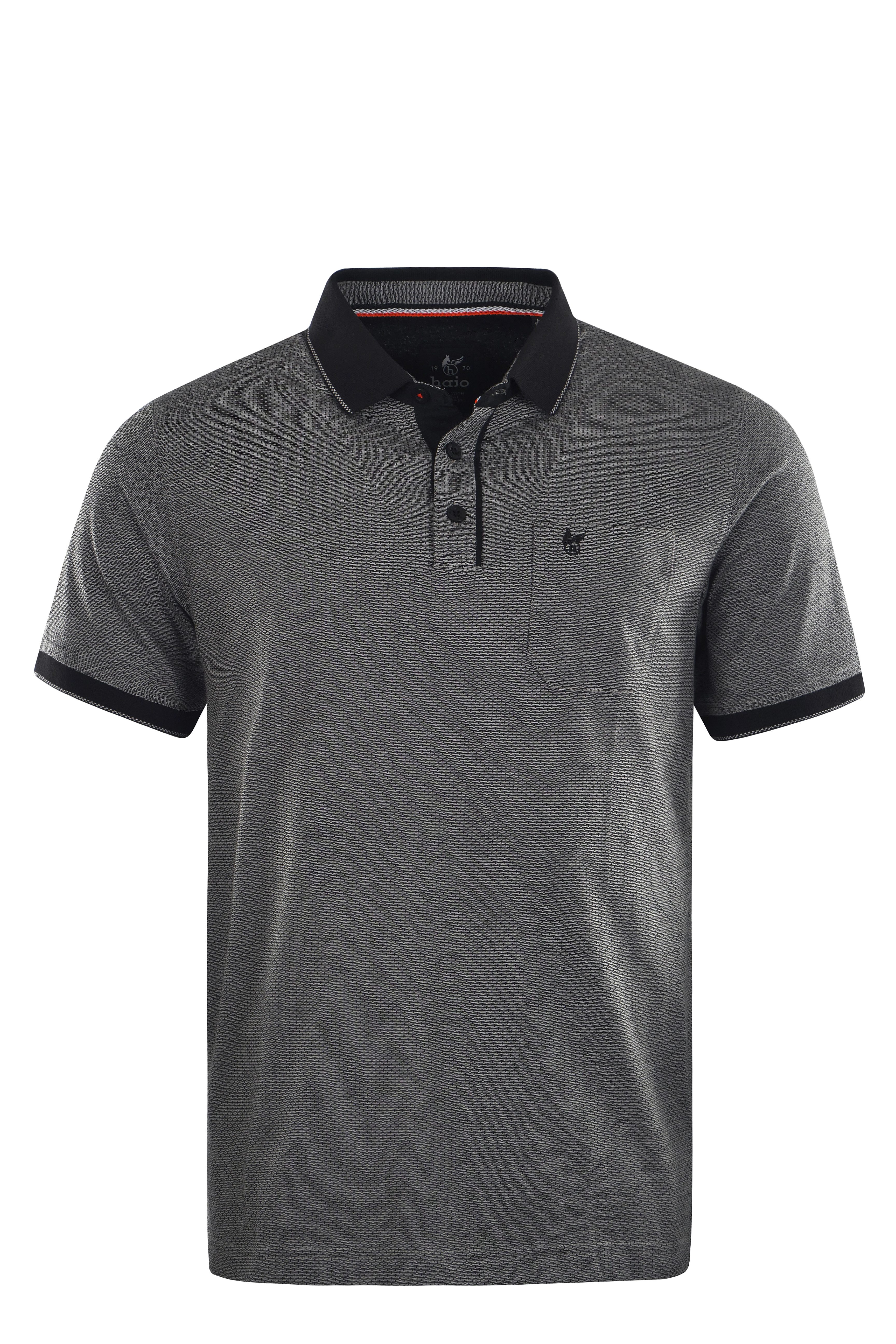 Hajo Poloshirt Herren Jacquard-Poloshirt günstig online kaufen