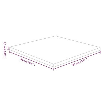furnicato Tischplatte Quadratisch Hellbraun 90x90x2,5cm Behandelte Eiche (1 St)