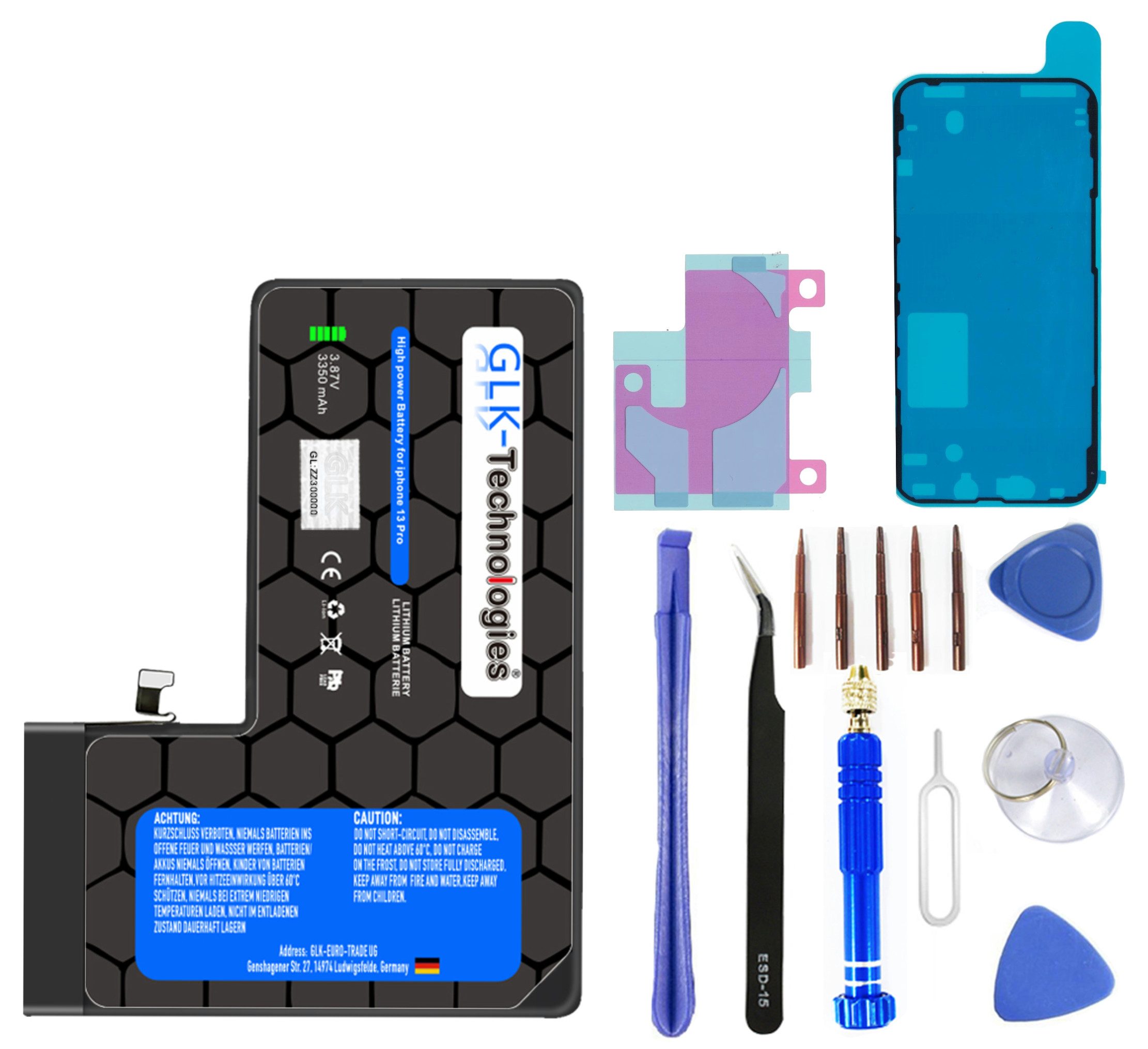 iPhone 13 Pro A2656 A2638 A2483, Handy-Akku
