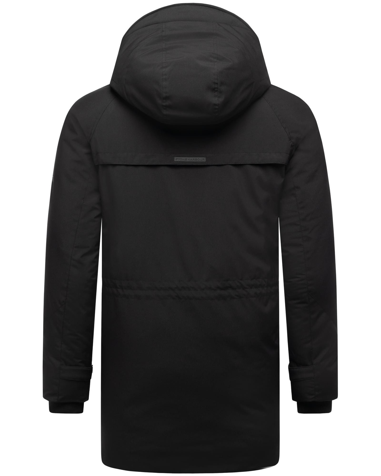 Stone Harbour Wintermantel Emriis XX Warmer Herren Mantel mit Magnet-Knöpfen