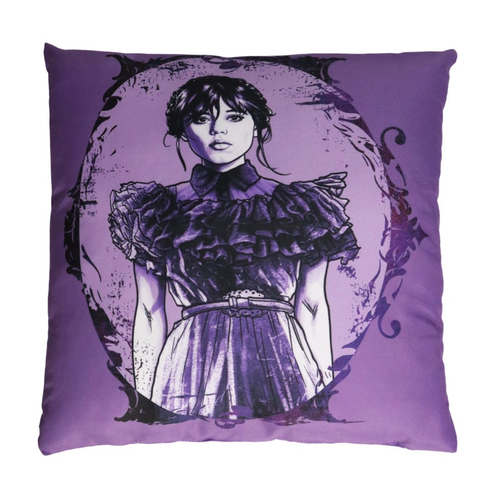 Wednesday Dekokissen Netflix Wednesday Adams Kissen Dekokissen 40x40x7 cm