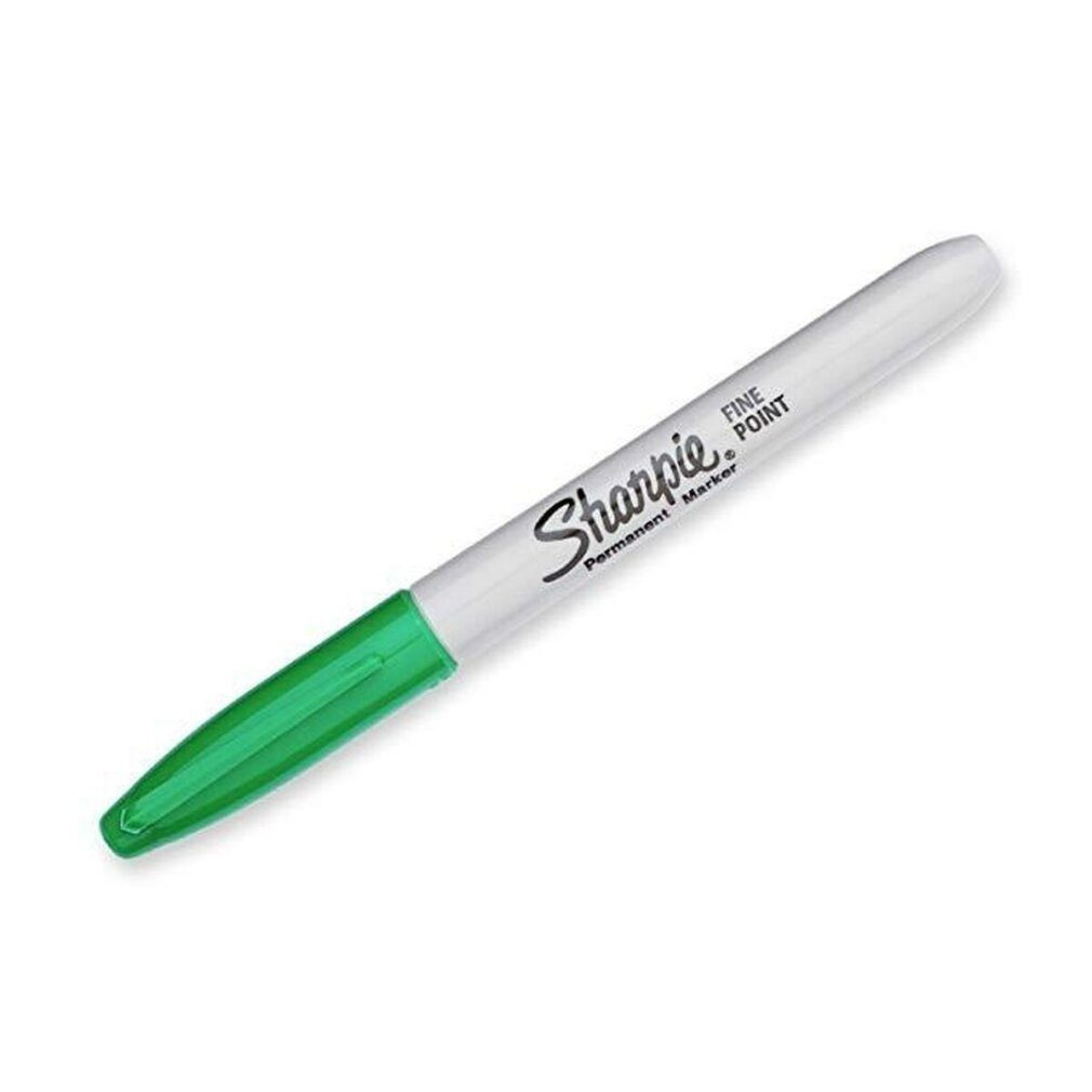 Sharpie Marker Dauermarker Fine Point grün 0,9 mm (12 Stück)