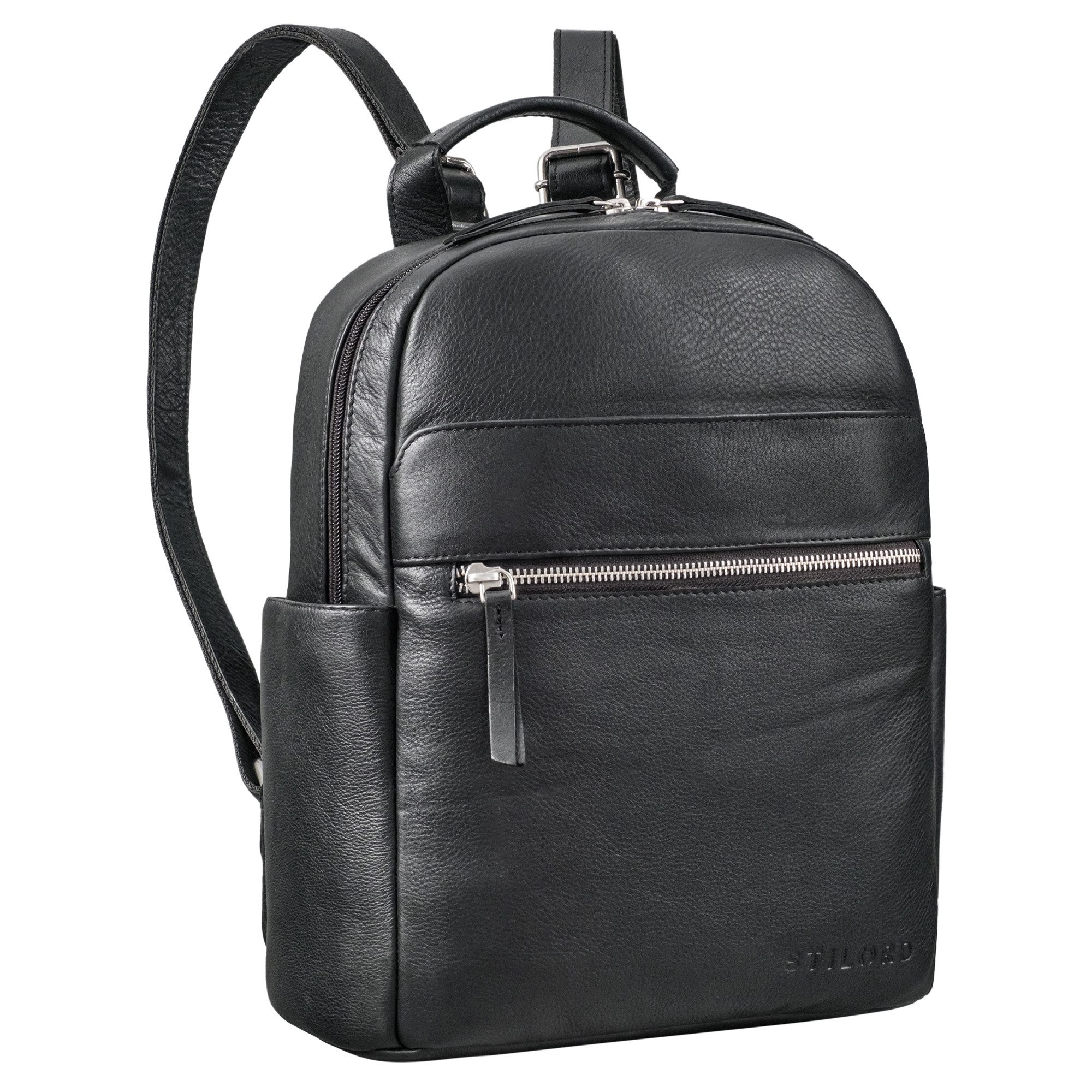 Cityrucksack "Phineas" Lederrucksack Damen u. Herren mittel-groß