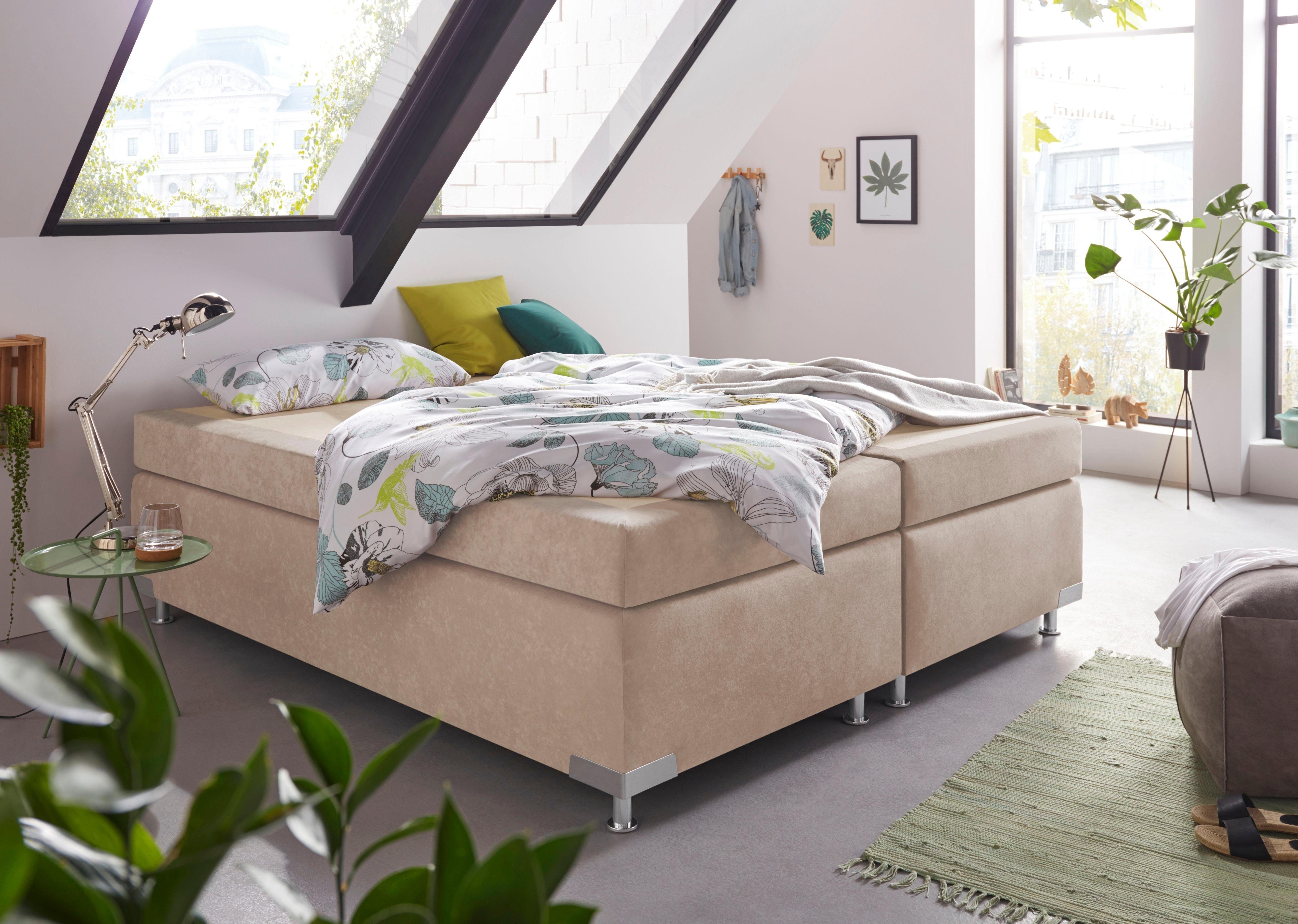 Westfalia Schlafkomfort Boxspringbett Holland, ohne Kopfteil, günstig online kaufen