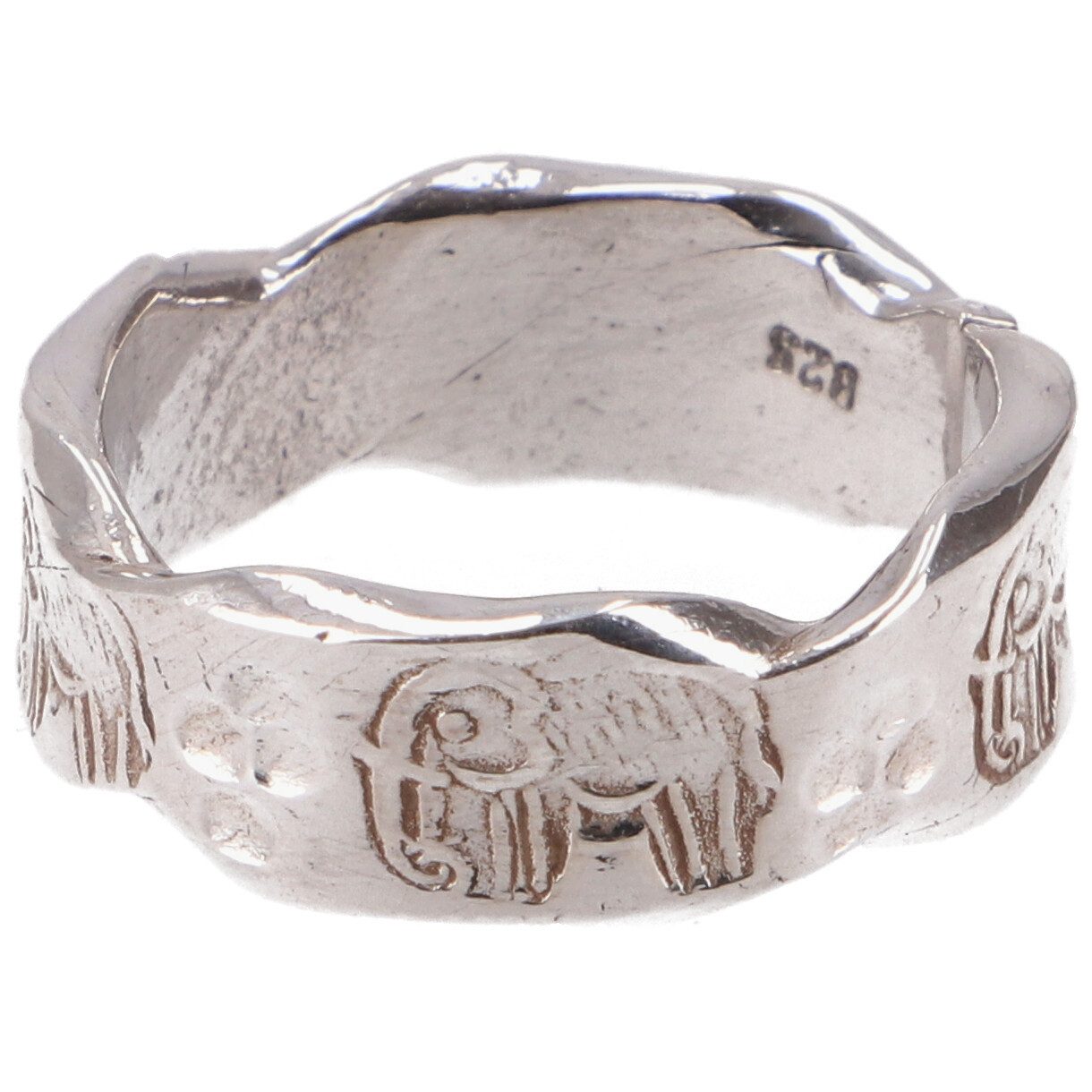 Silberring Silberring, Boho Style Ethno Ring, Daumenring -..