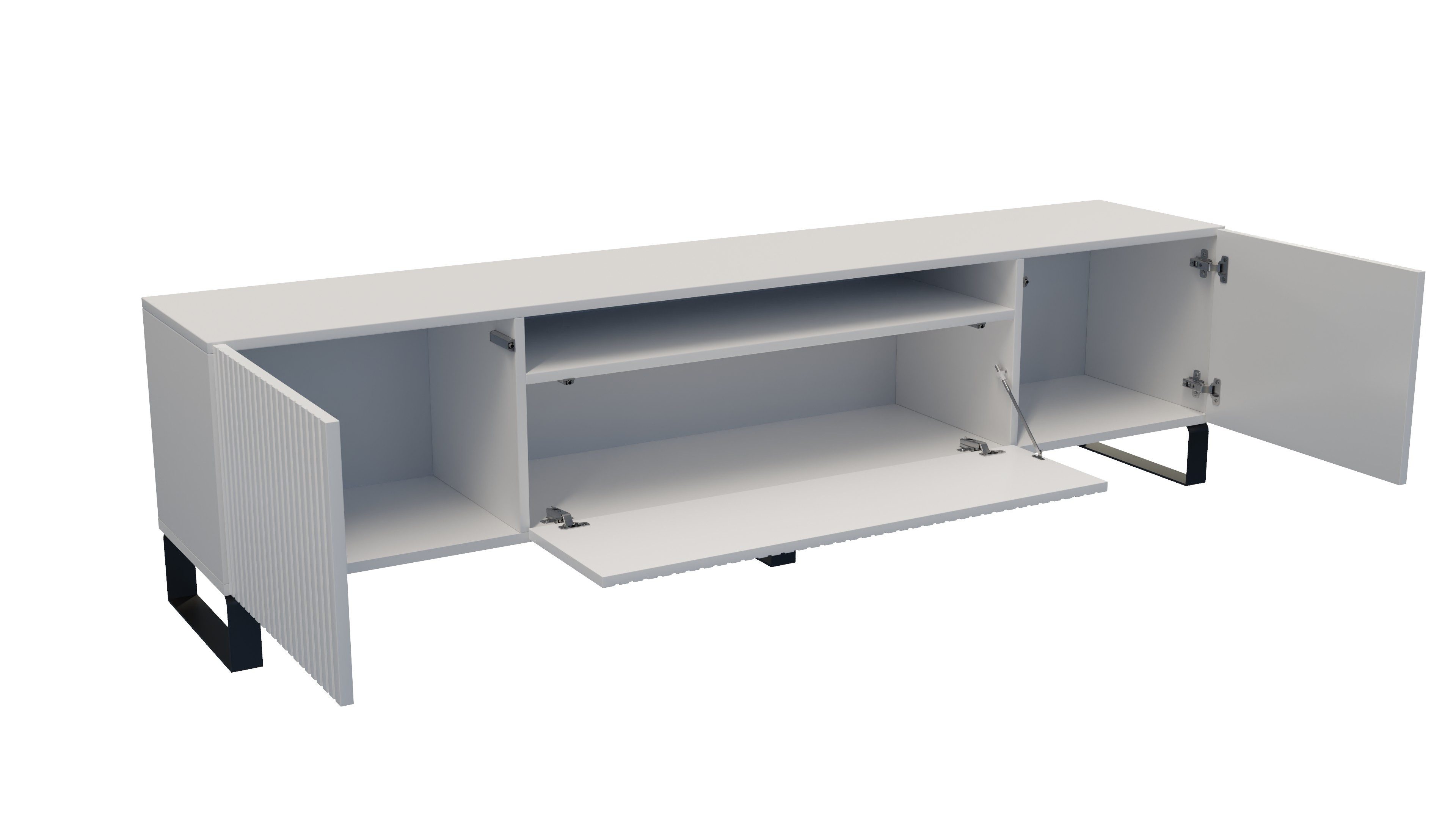ALTDECOR Lowboard CIRA-S (TV-Schrank, TV Möbel, TV Cabinet, Fernsehtisch bodenstehend 200cm), Fernseher schrank, TV Kommode, TV Tisch, TV Sideboard, TV Boar