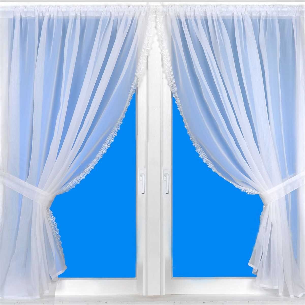Vorhang, Arsvita, Stangendurchzug, transparent, Gardinenset (2 Schlaufenschals, 2 Raffhalter) 140cm x 120cm (BxL), Voile Weiß Spitze | Fertiggardinen