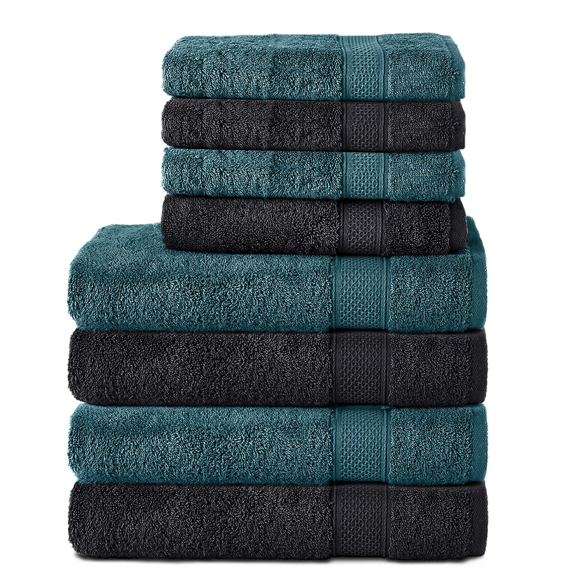 Komfortec Handtuch Set 100% Baumwolle, 4 günstig online kaufen