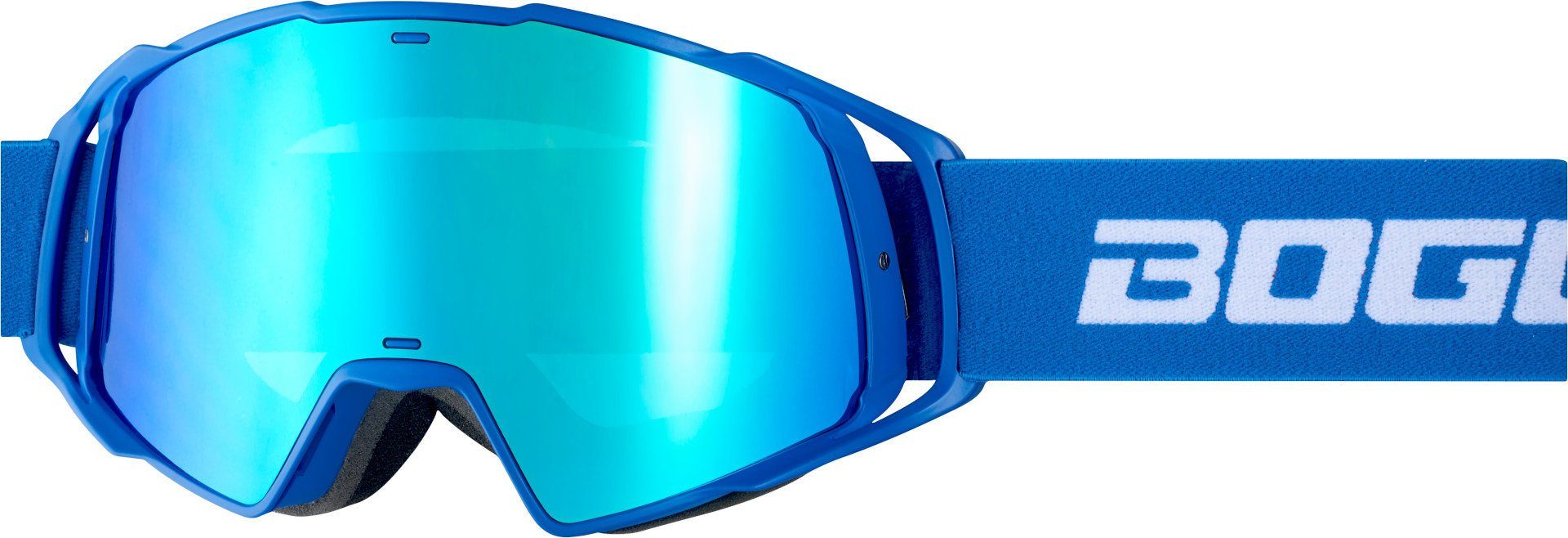 Brille Bogotto Motocross Blue/White Motorradbrille B-Faster