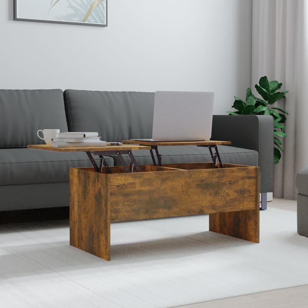 Räuchereiche Räuchereiche | 102x50,5x46,5 Holzwerkstoff vidaXL Couchtisch (1-St) Couchtisch cm Räuchereiche