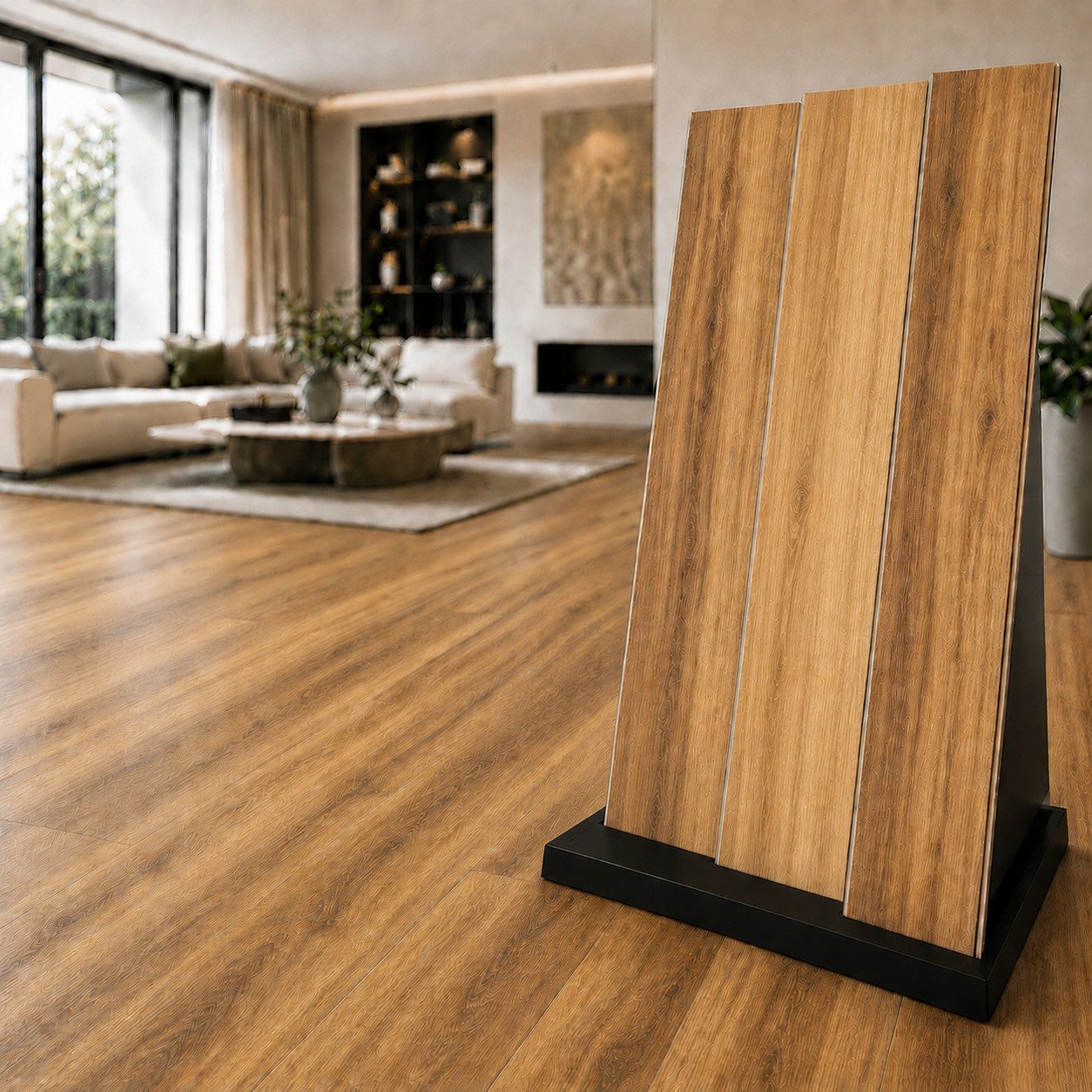 NoblesBox Designboden Klick Vinylboden SPC - Hartvinyl - 4+1mm Wasserfest - 1 mm Isolierung, Für Fußbodenheizung, Hochabriebfest & Klicksystem
