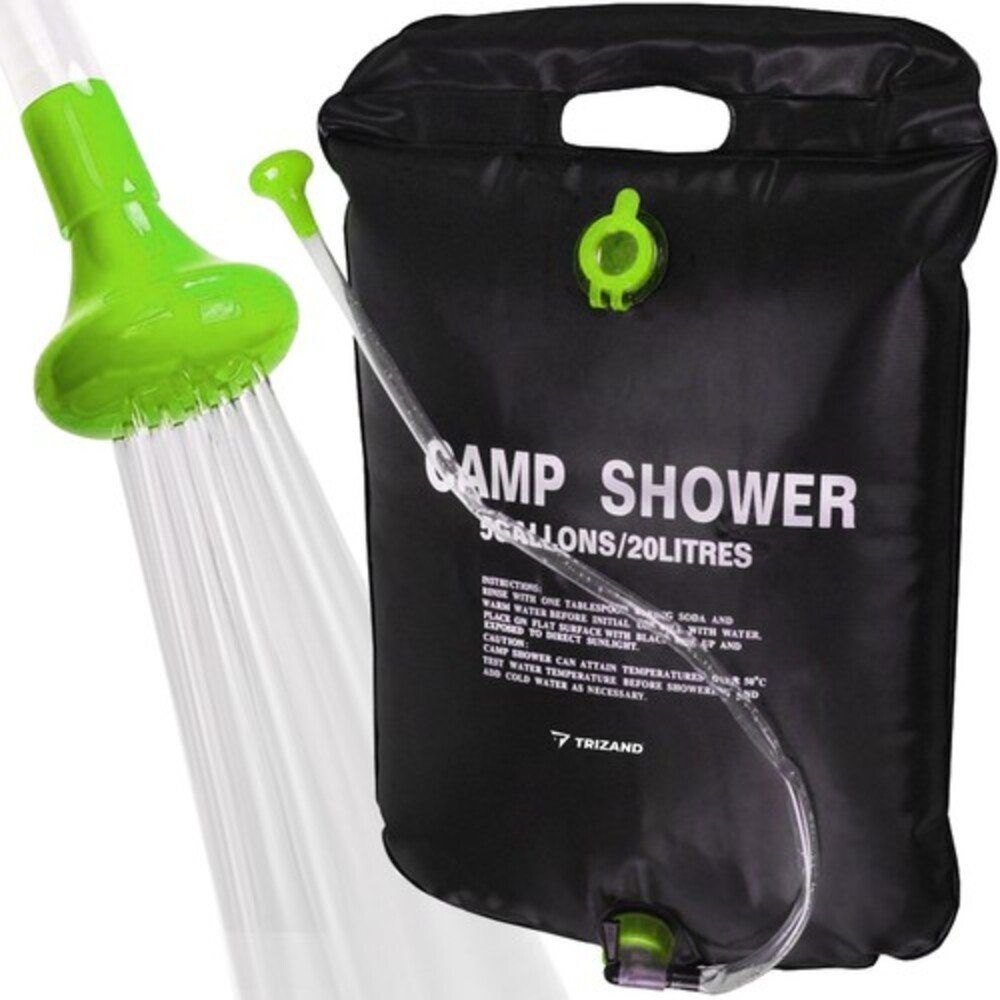 ISO TRADE Gartendusche Campingdusche Solardusche 20 L (Spar-Set, 2 St., waschen, duschen), wo man keinen Zugang zu Wasser und Strom hat
