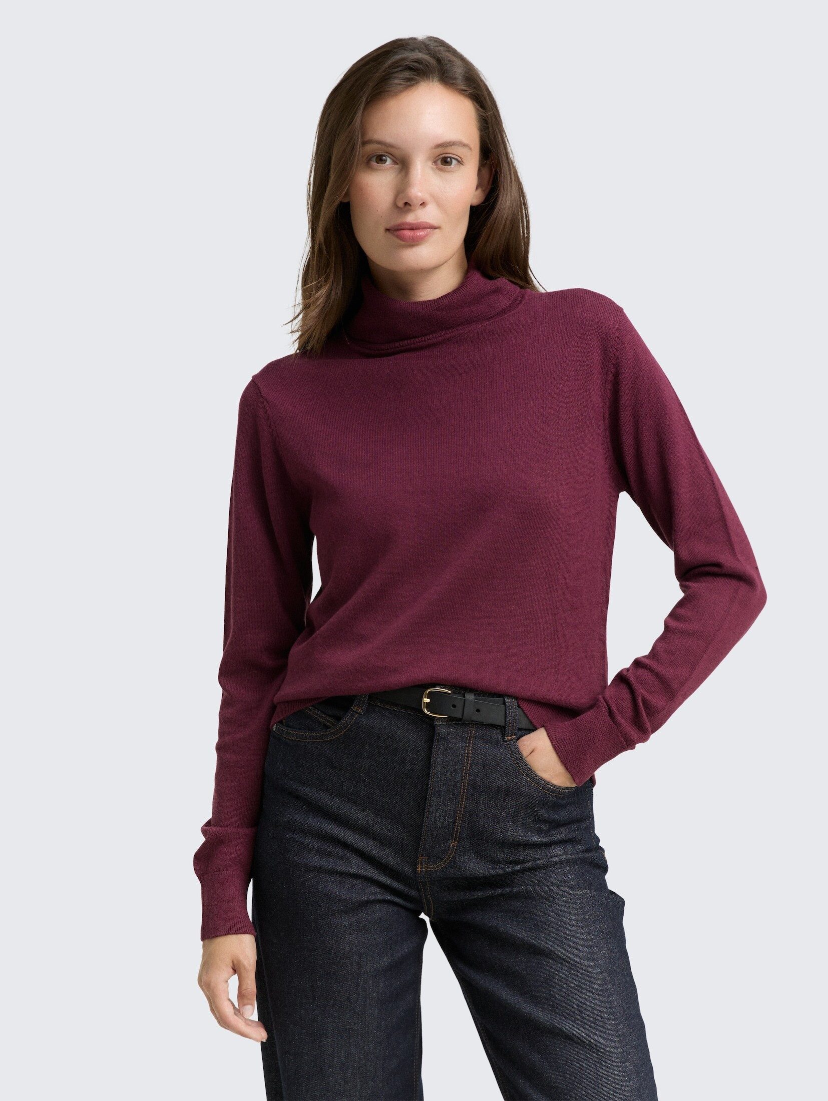 TOM TAILOR Strickpullover Pullover & Strickjacken Basic Rollkragenpullover günstig online kaufen