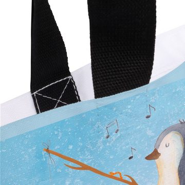 Mr. & Mrs. Panda Shopper Pinguin Angelboot - Eisblau - Geschenk, Schultasche, Einkaufstasche, (1-tlg), Modisches Design