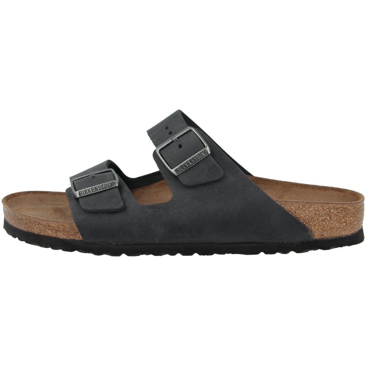 Birkenstock Arizona Fettleder normal Unisex Erwachsene Sandale schwarz | Pantoletten