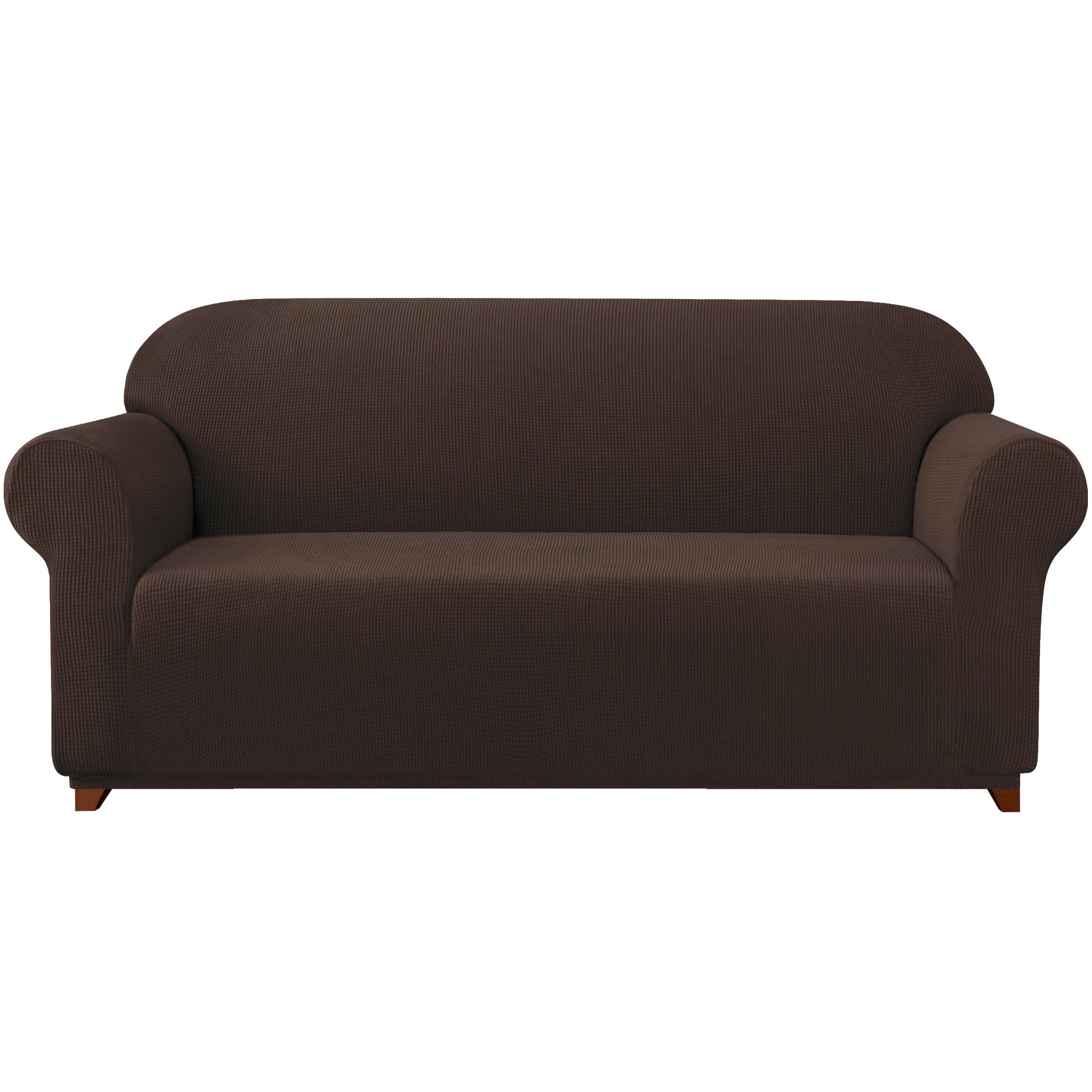 Sofahusse 2/3/4 Sitzer Sofabezug, SUBRTEX, mit dezentem Muster tiefer Kaffee