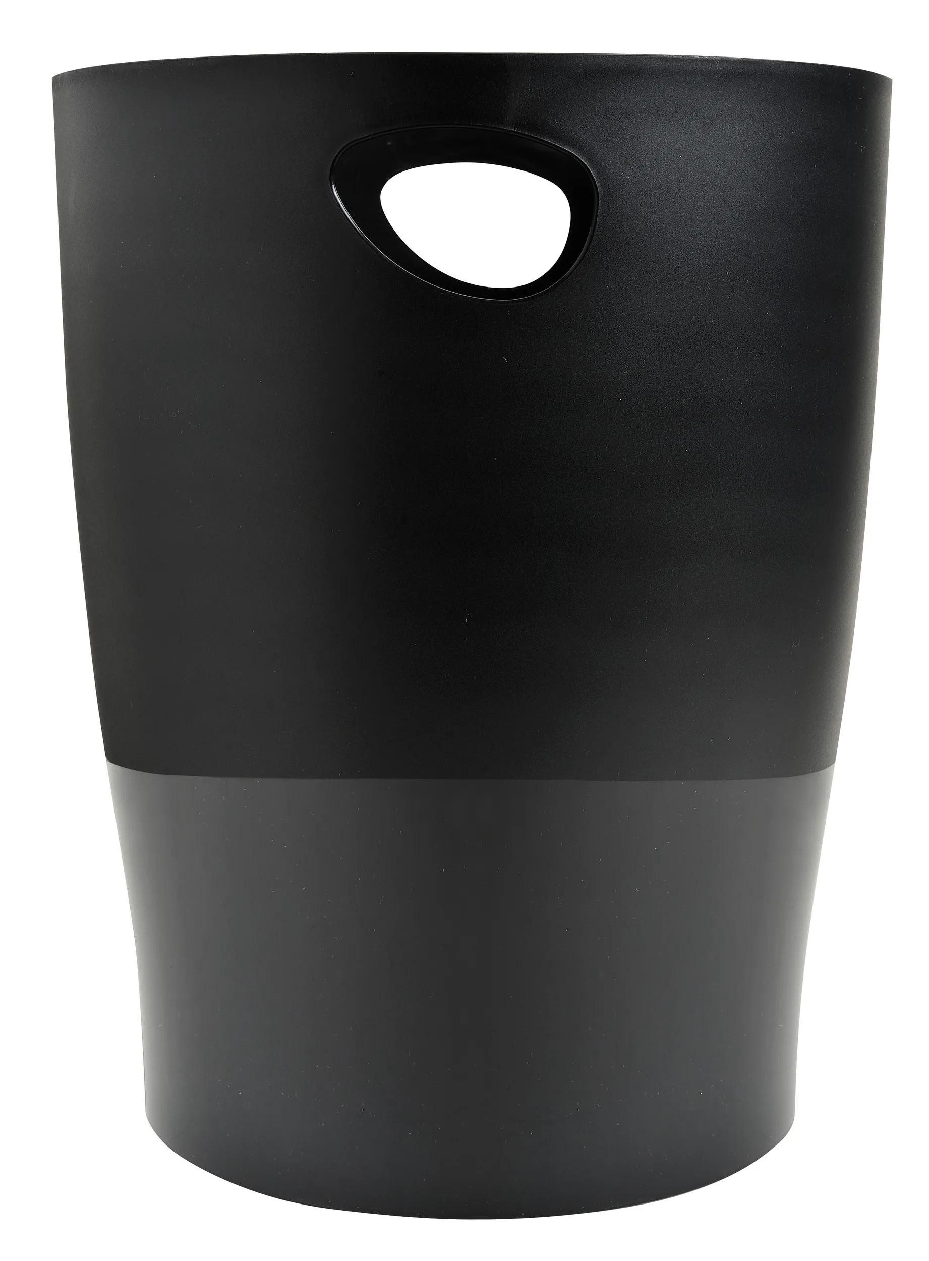 EXACOMPTA Papierkorb 8x Papierkorb Ecobin, 15 Liter, ECOBlack - Schwarz - 453014D, Papierkorb