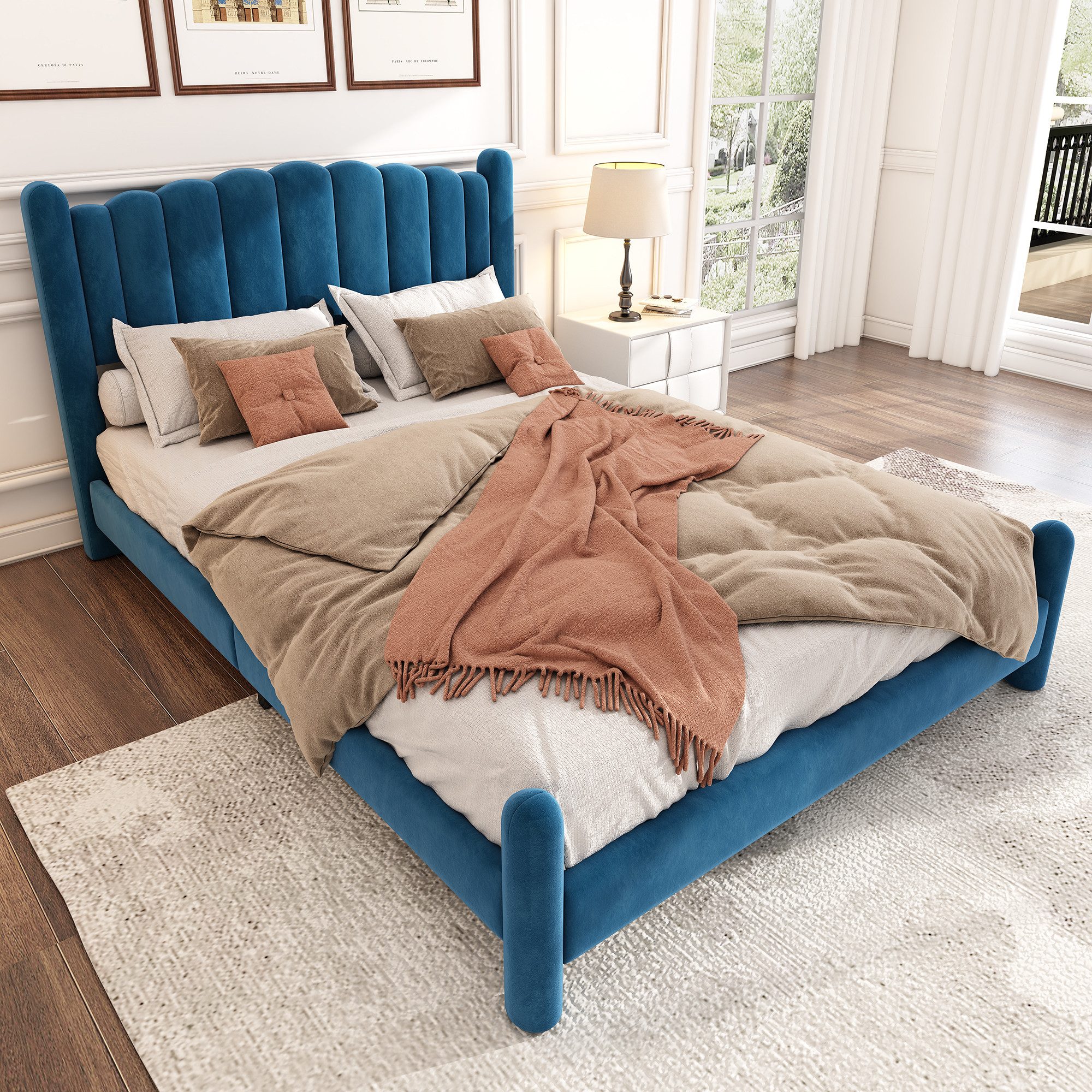 HAUSS SPOLE Polsterbett 180x200cm mit fächerförmigem günstig online kaufen