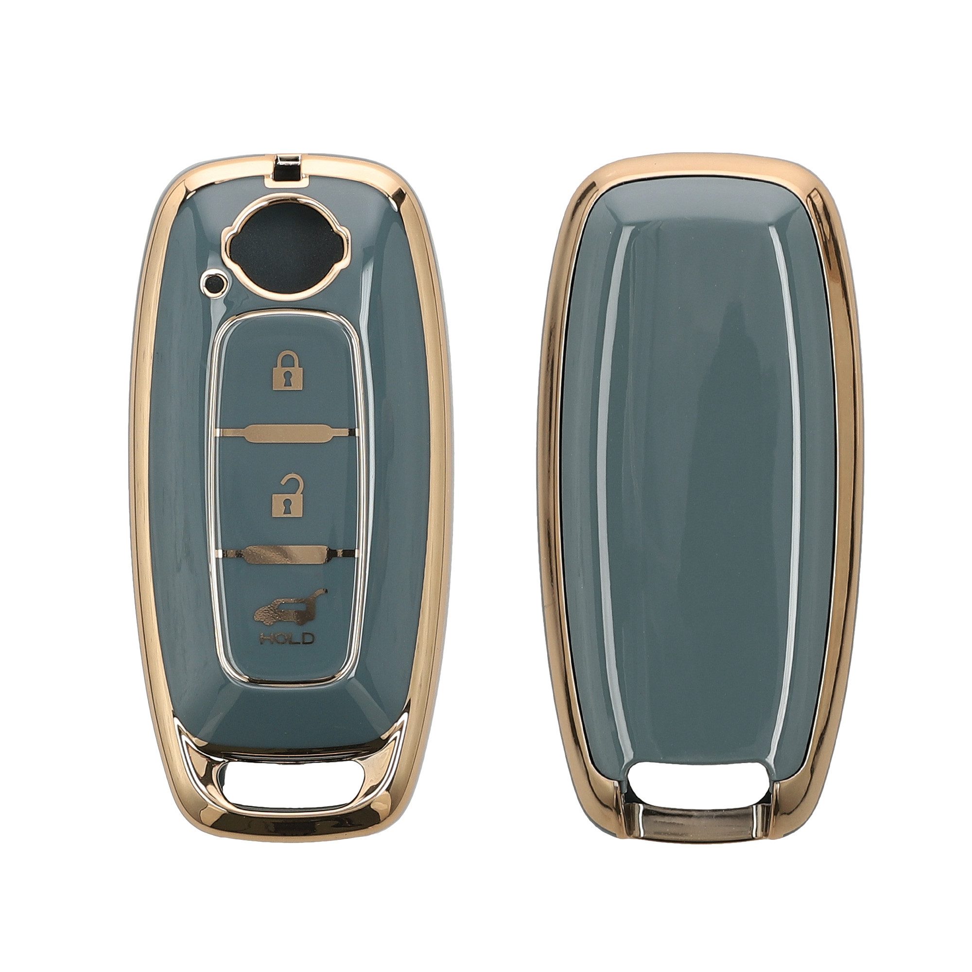 kwmobile Schlüsseltasche Autoschlüssel Hülle für Nissan (1-tlg), Schlüsselhülle Silikon Cover