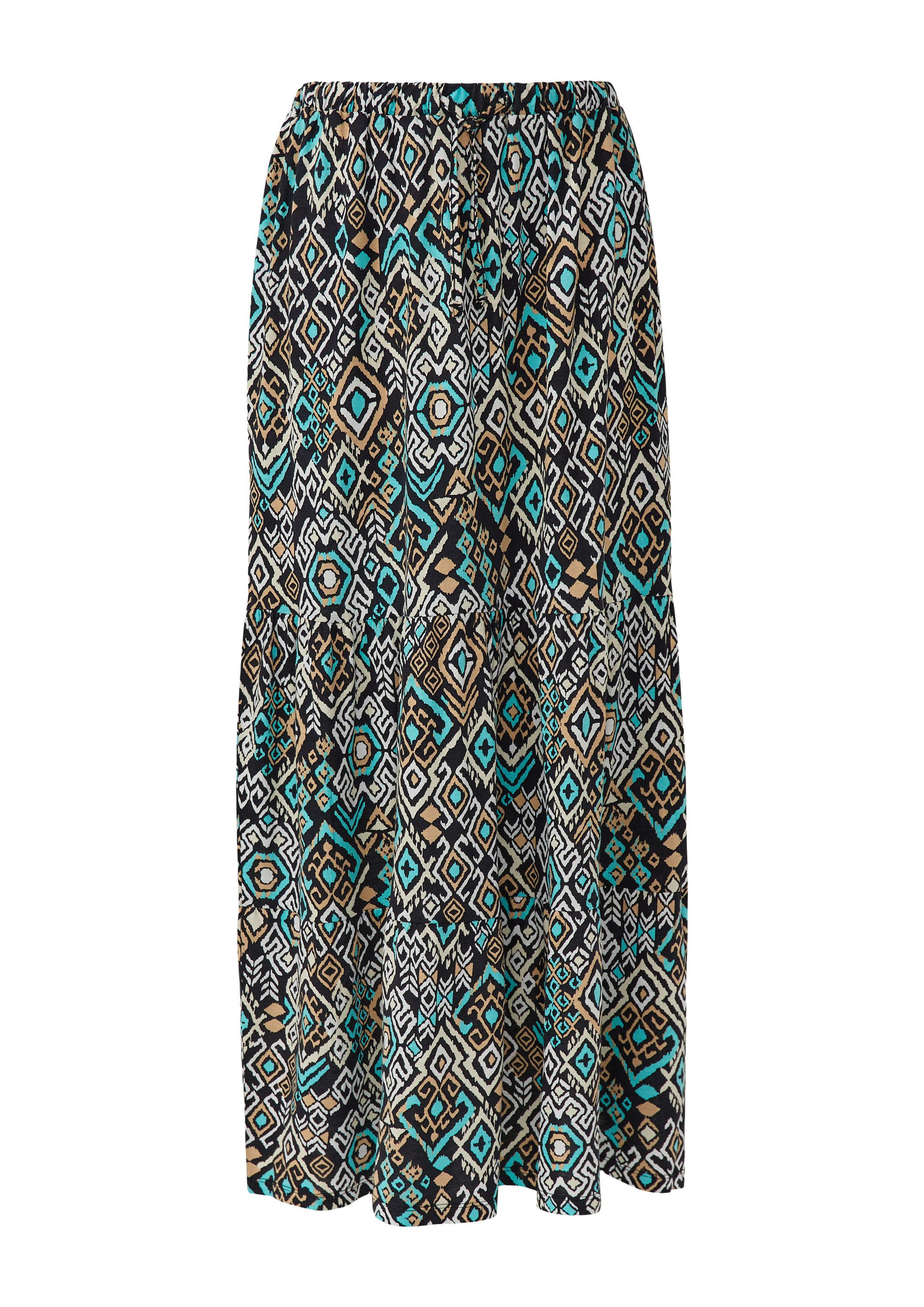 s.Oliver Maxirock Rock Maxi-Stufenrock aus Jersey günstig online kaufen