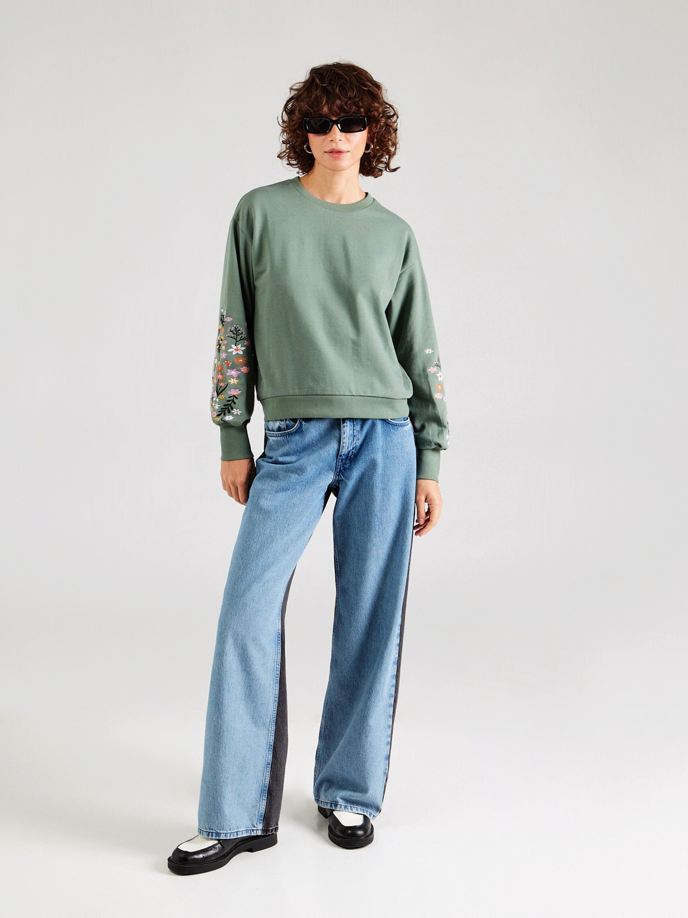 Vero Moda Sweatshirt VMSELIN (1-tlg) Stickerei