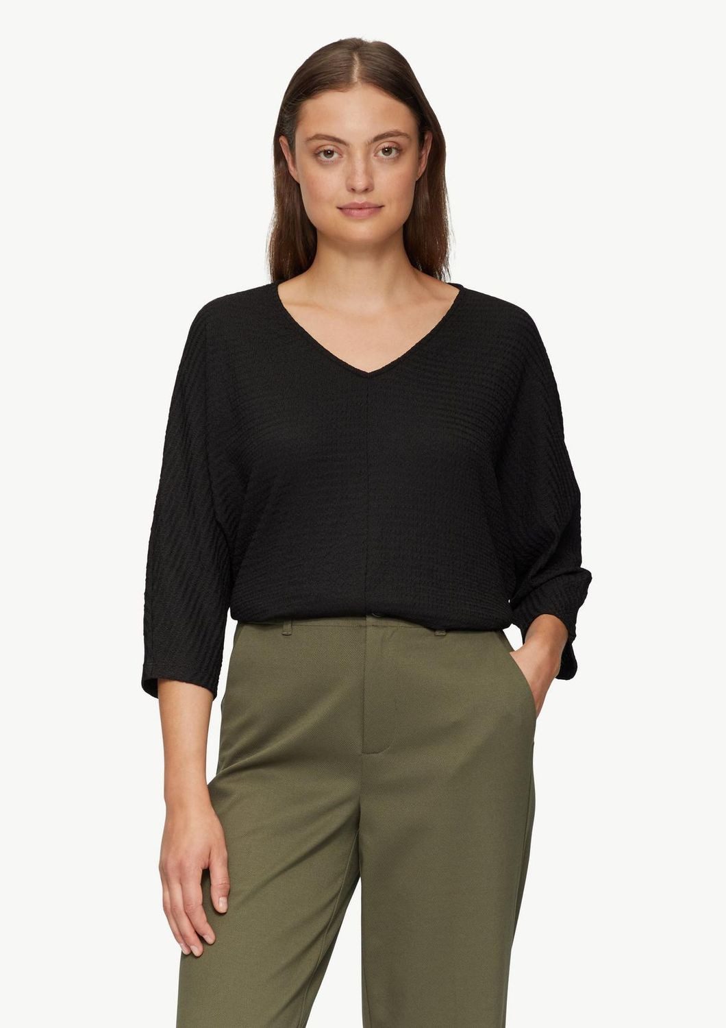 s.Oliver 3/4-Arm-Shirt mit Struktur günstig online kaufen
